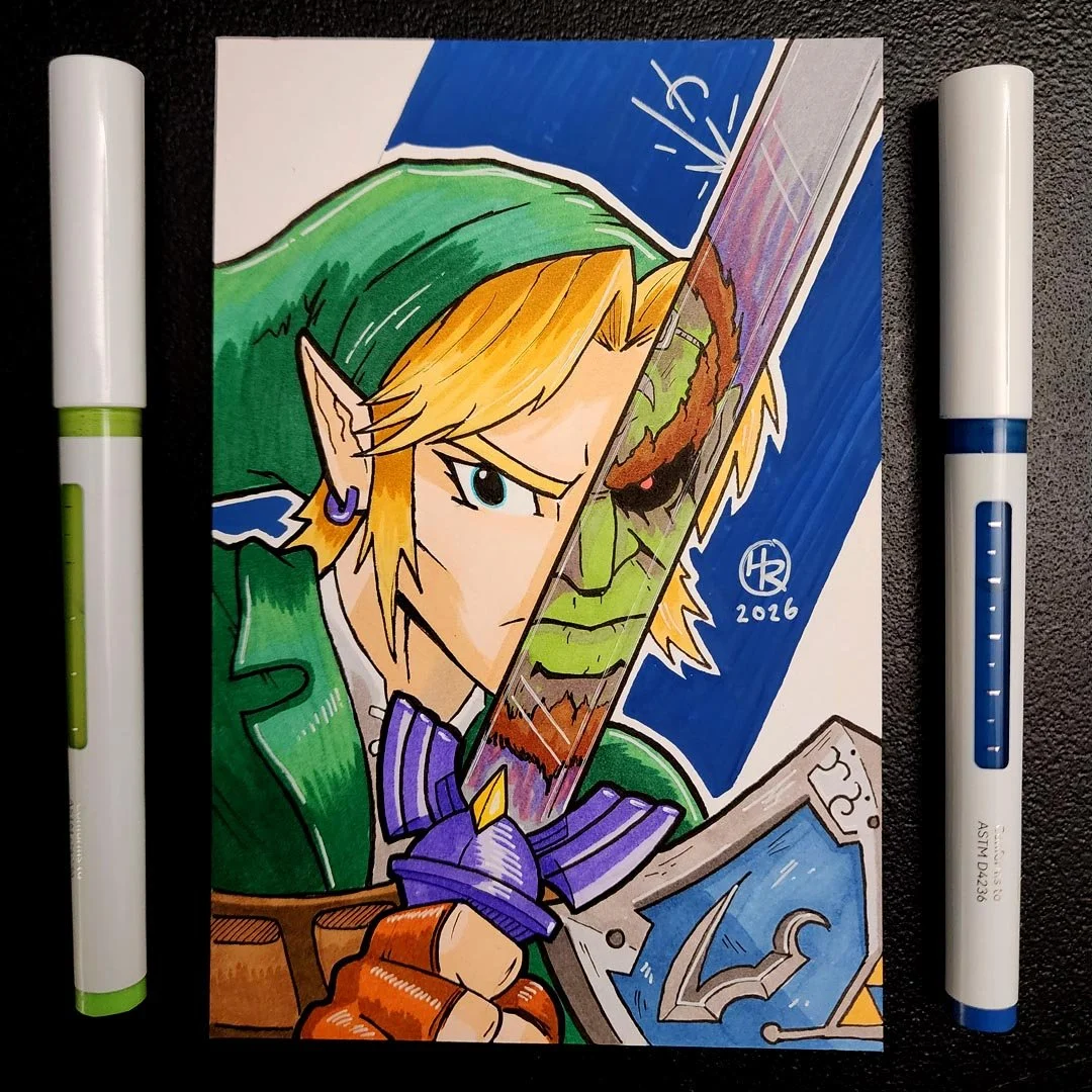 Link Hand-Drawn Art