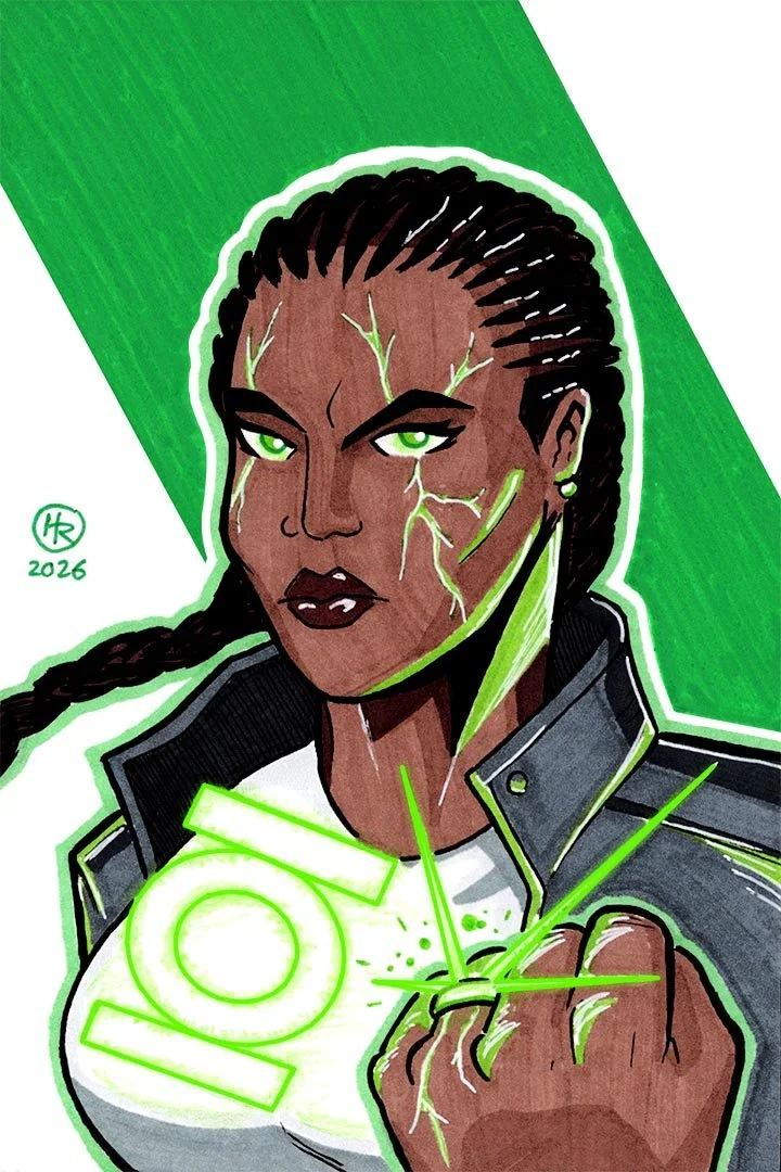 Absolute Green Lantern from DC Comics Illustration by Henry Rose
