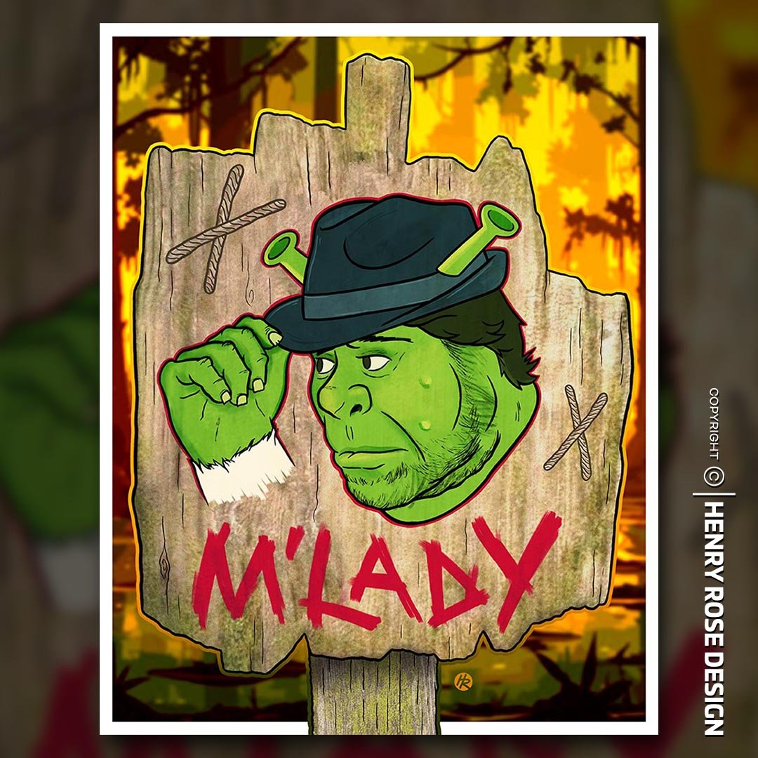 M'Lady Sign Art Print