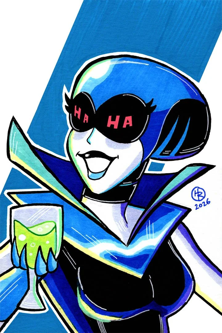 Queen from Deltarune Illustration by Henry Rose