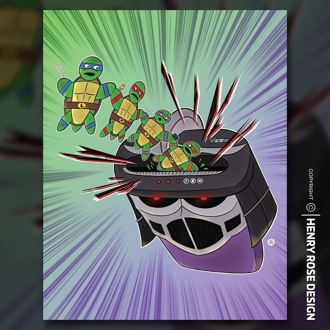 Hero Shredder Art Print