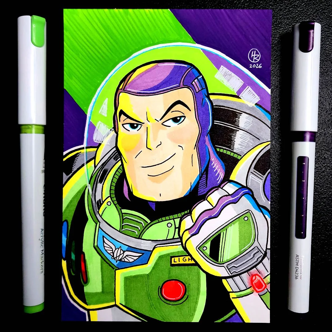 Buzz Lightyear Hand-Drawn Art
