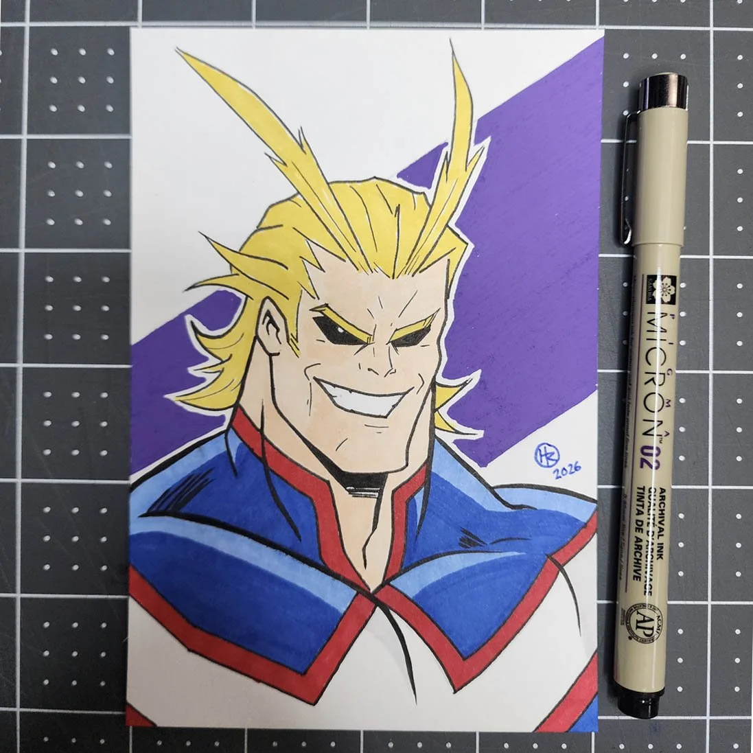 All-Might Hand-Drawn Art