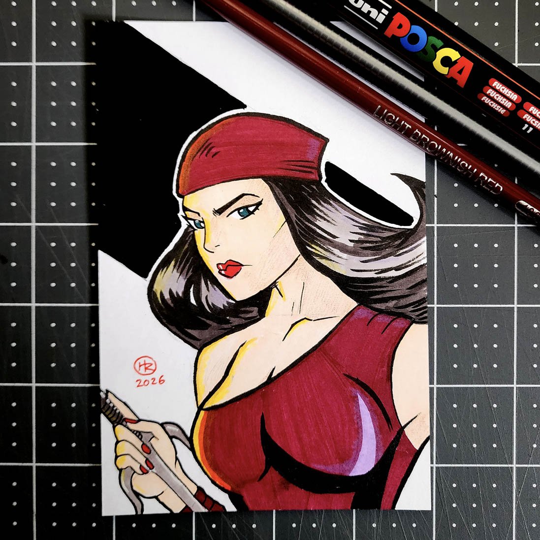 Elektra Hand-Drawn Art