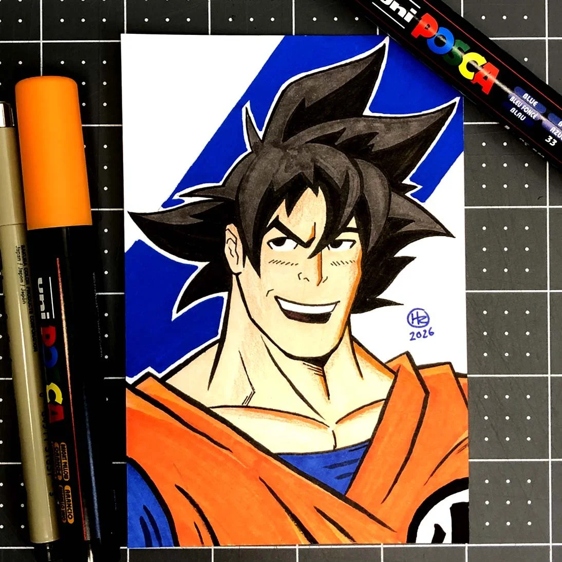 Goku Hand-Drawn Art