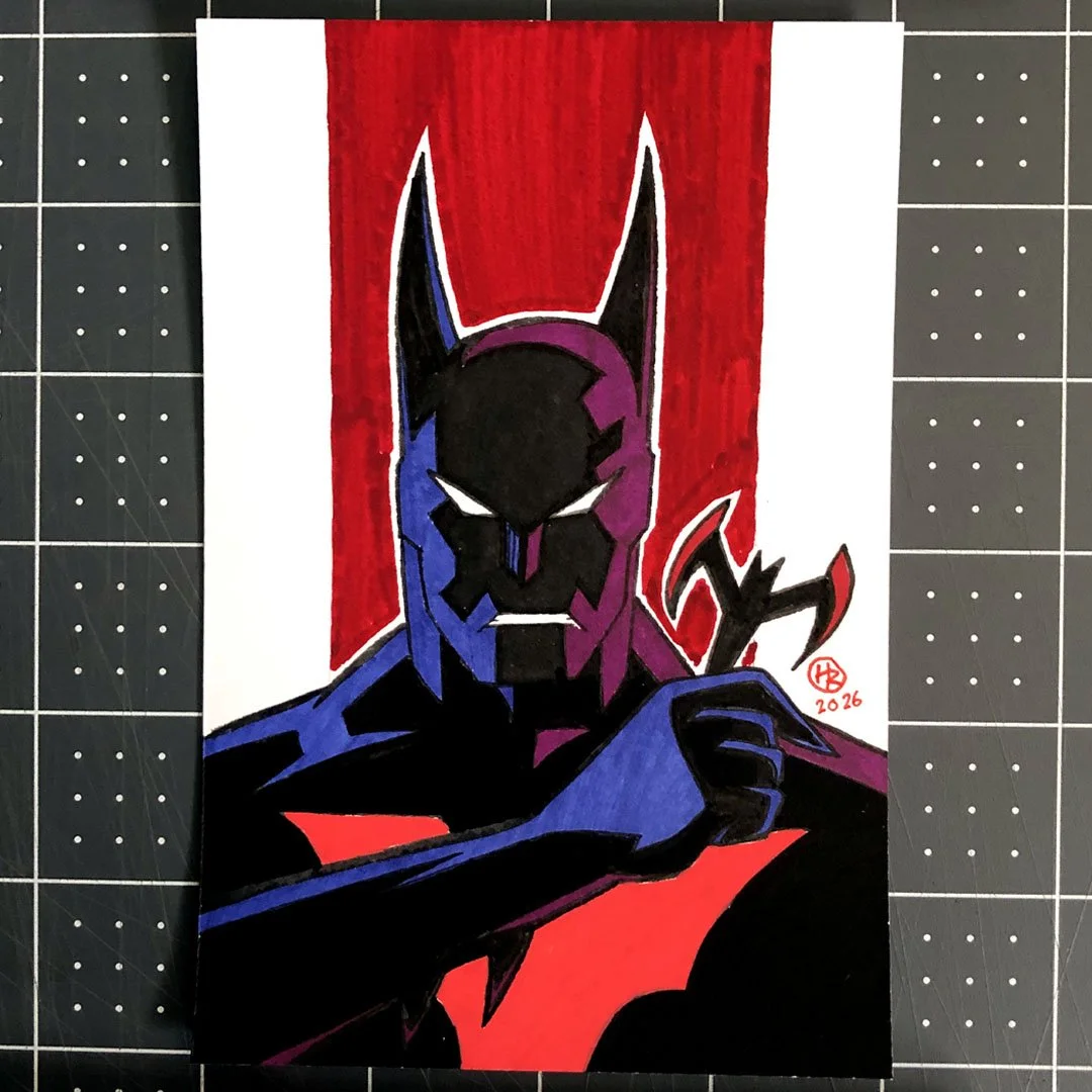 Batman Beyond Hand-Drawn Art