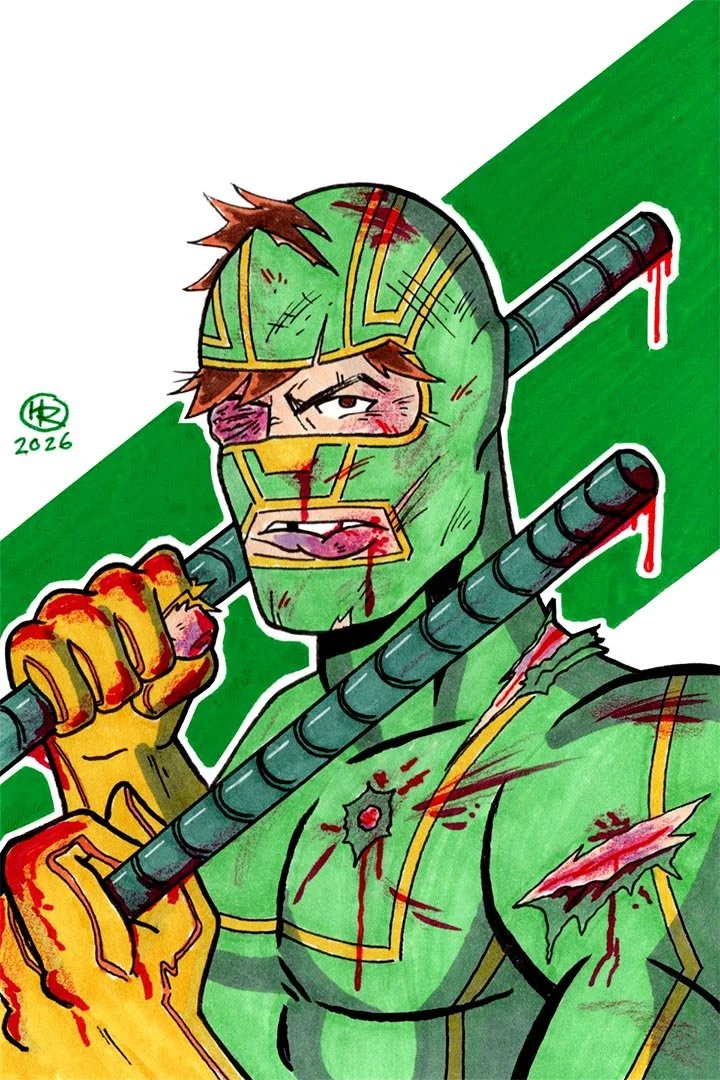 Kick-Ass illustration by Henry Rose