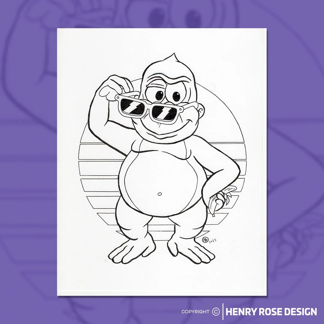Bonzi Buddy Original Hand-Drawn Art