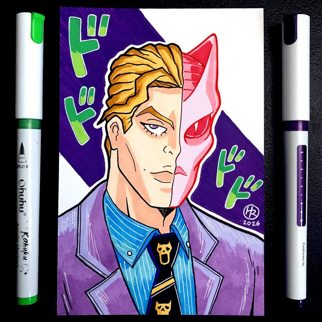 Yoshikage Kira Hand-Drawn Art