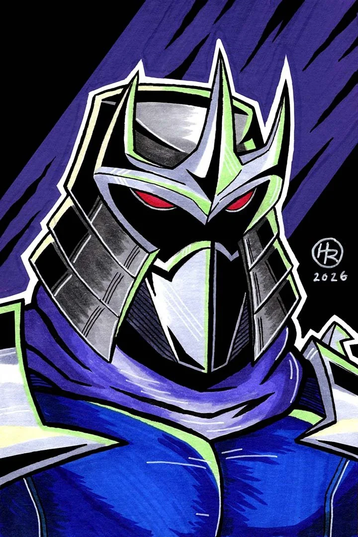 Shredder from Teenage Mutant Ninja Turtles Illustration by Henry Rose