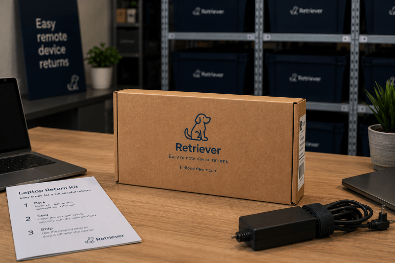 How Retriever’s Laptop Return Kits Help Safely Retrieve Remote Employee Devices