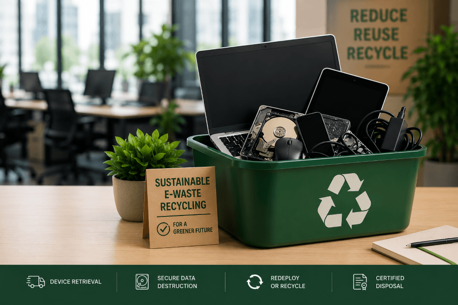 Guide to Sustainable E-Waste Recycling for Businesses in 2026