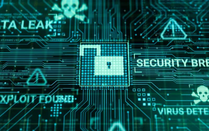 Business laptop undergoing secure data destruction as part of a secure IT device retirement process.