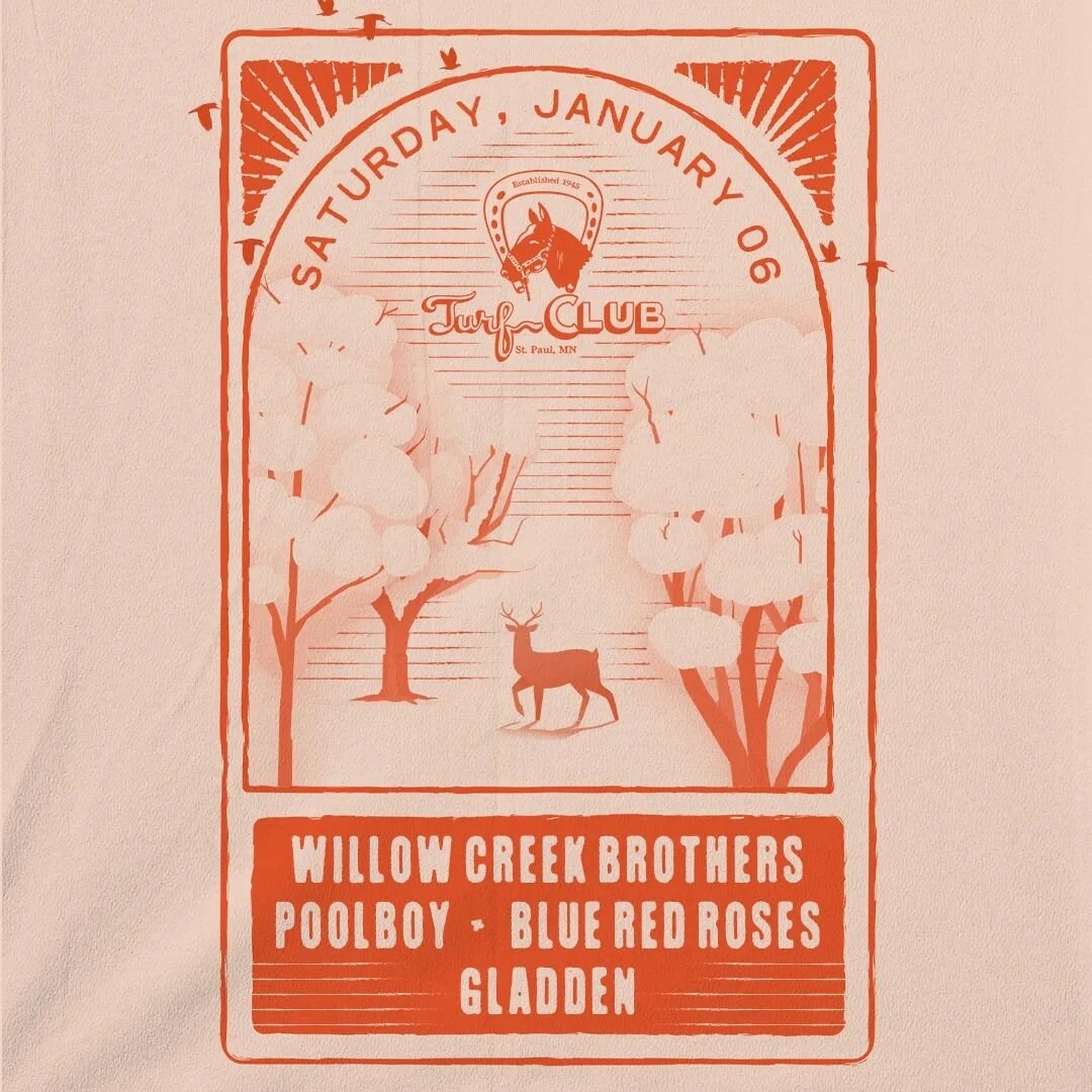 We are thrilled to be part of this great bill @turfclubmn 
Spend the winter evening of January 6th in St Paul with us and our friends @willowcreekbrothers @gladden_band @poolboytheband 

Get tickets at link in bio!

#mnrockandroll
#turfclubmn #origin