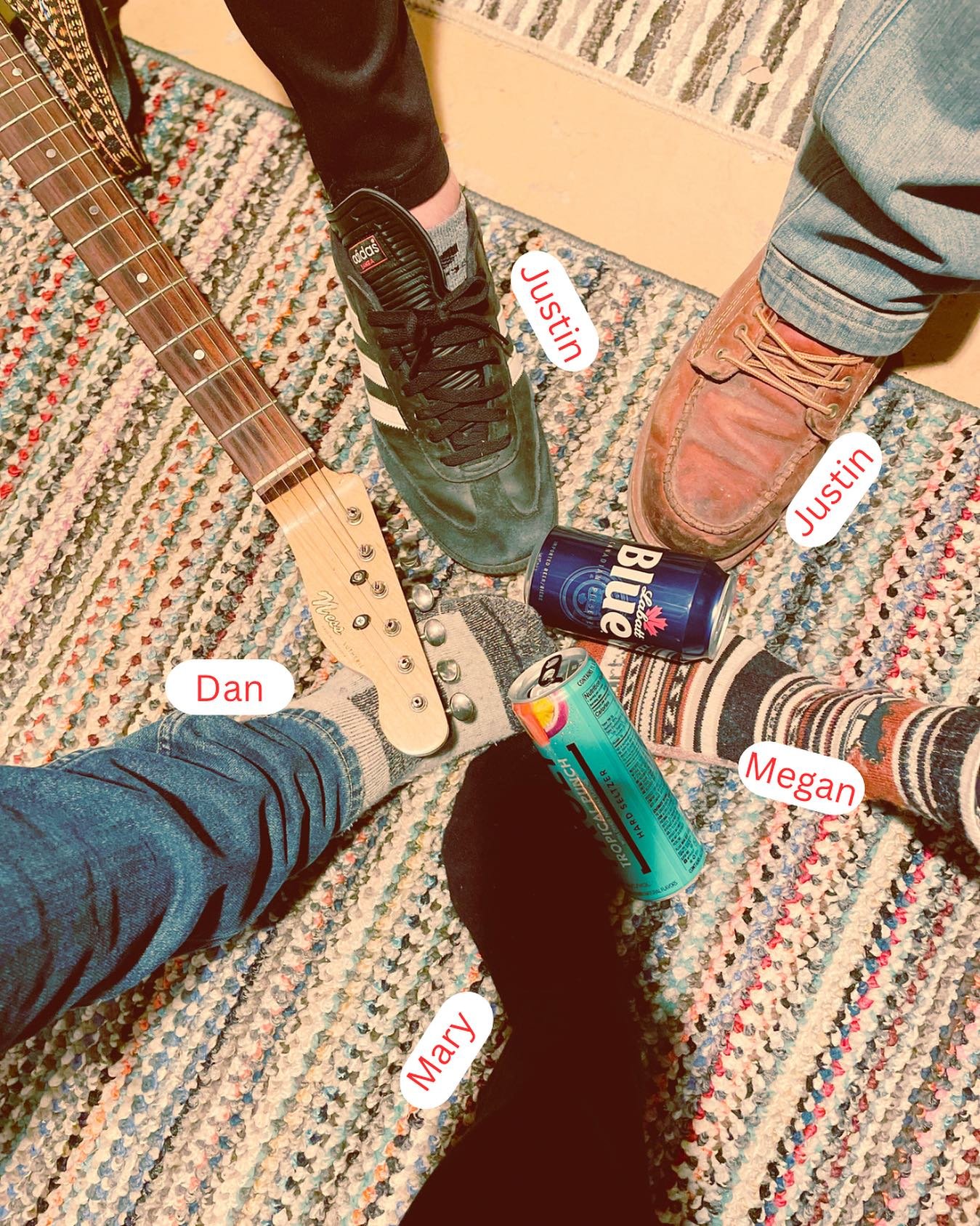 Now that you know our feet, come see our faces at the @turfclubmn this weekend. See if you can put a face to the foot. 

Hope to see you in your finest wool socks this Saturday! Ticket link and info can be found through the link in our bio 🔗

@megan