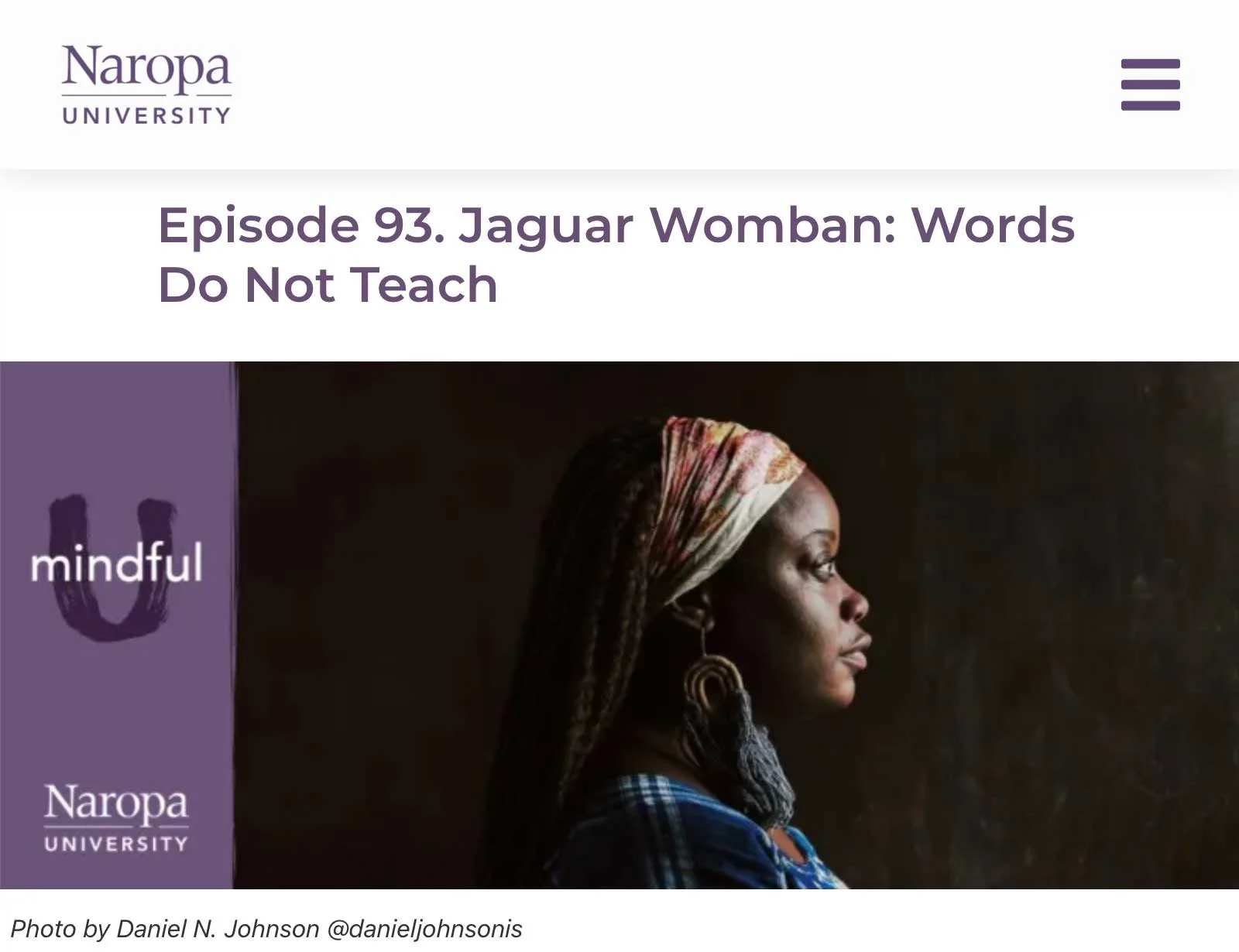 Jaguar Womban Naropa University Mindful U ep, 93