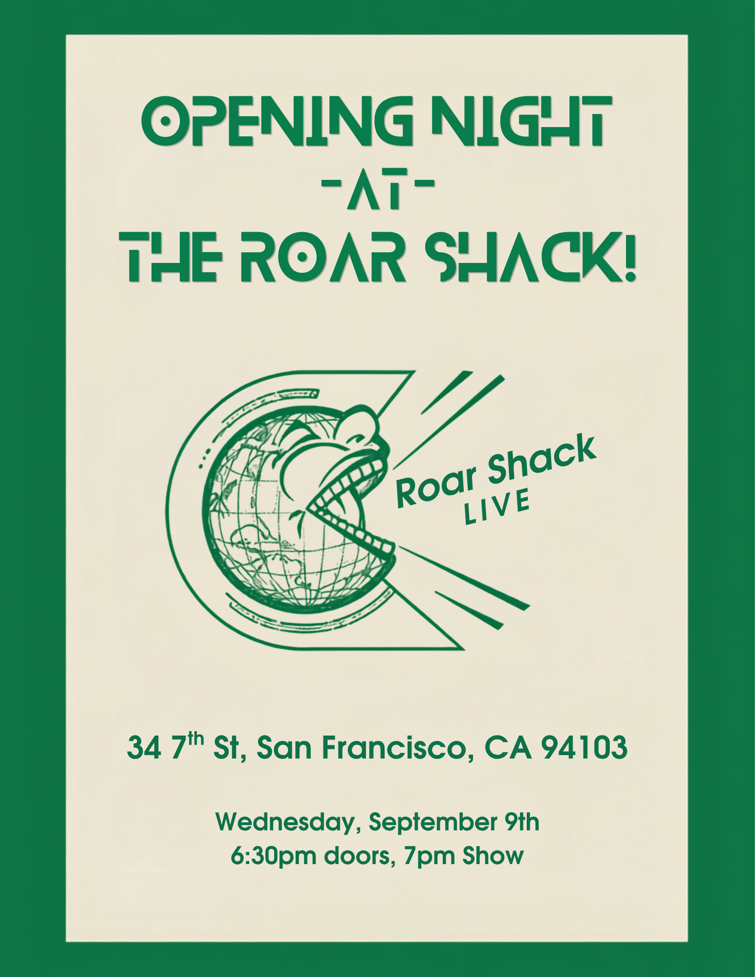 Roar Shack Live! Season 3