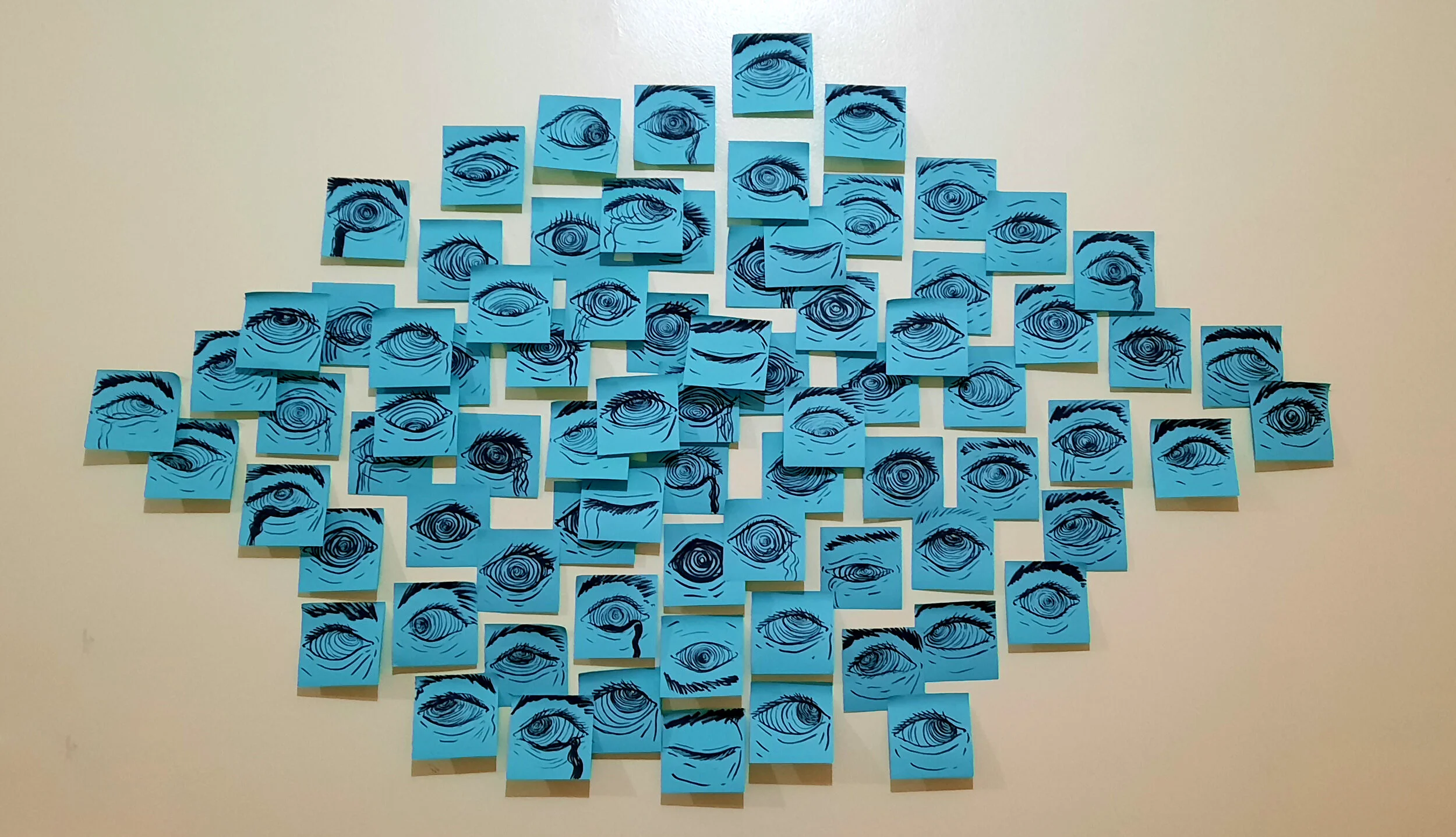 Untitled, 2020.
Ink on canvass