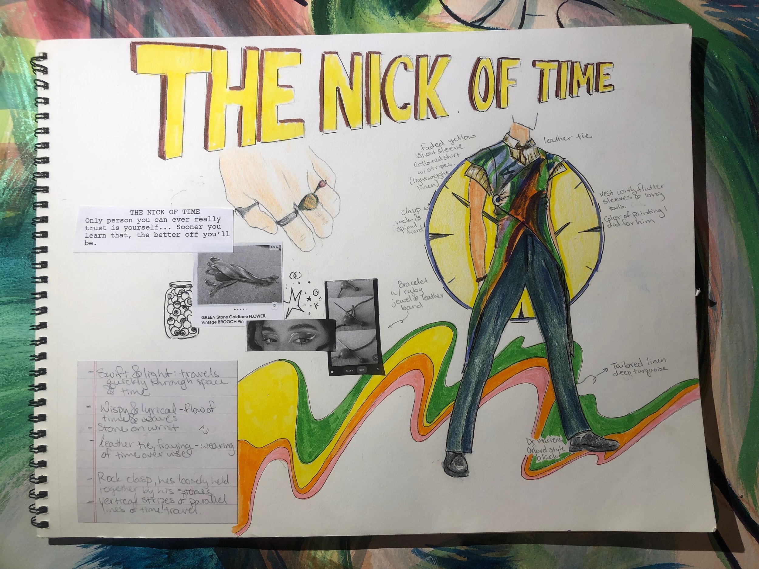 Design for Nick's first outfit