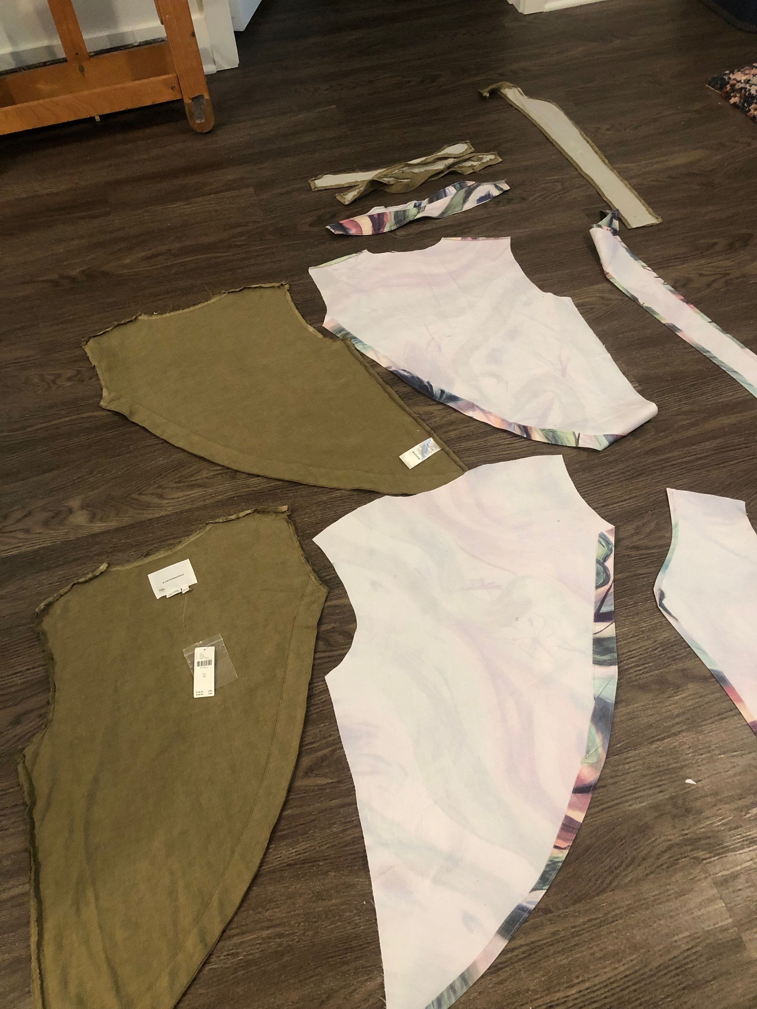 Making Nick's vest pattern from store bought jacket