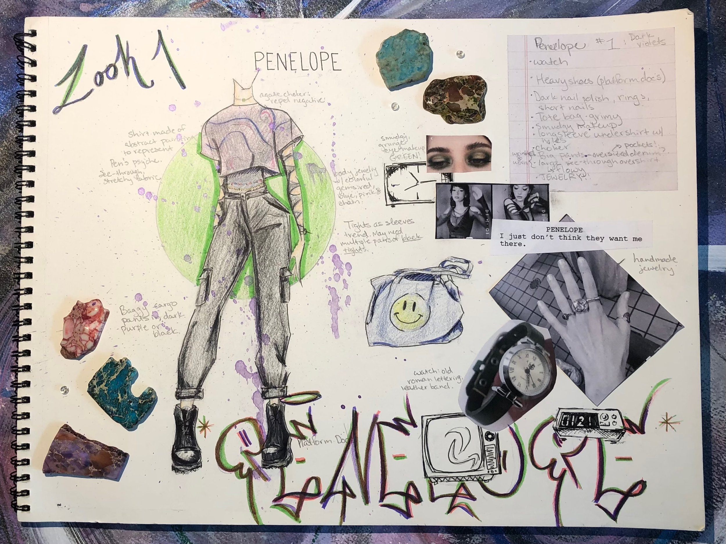 Design Sketch for Penelope's first outfit
