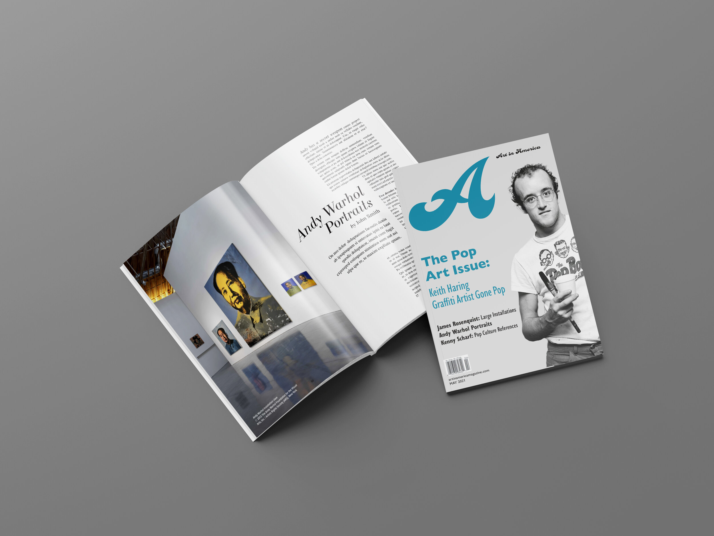 Editorial Design: Re-design of ART IN AMERICA Cover and Spread