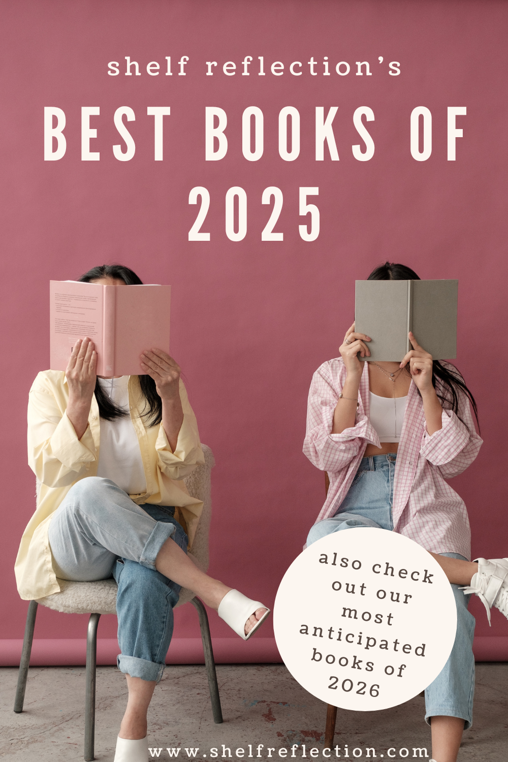 Two people reading books