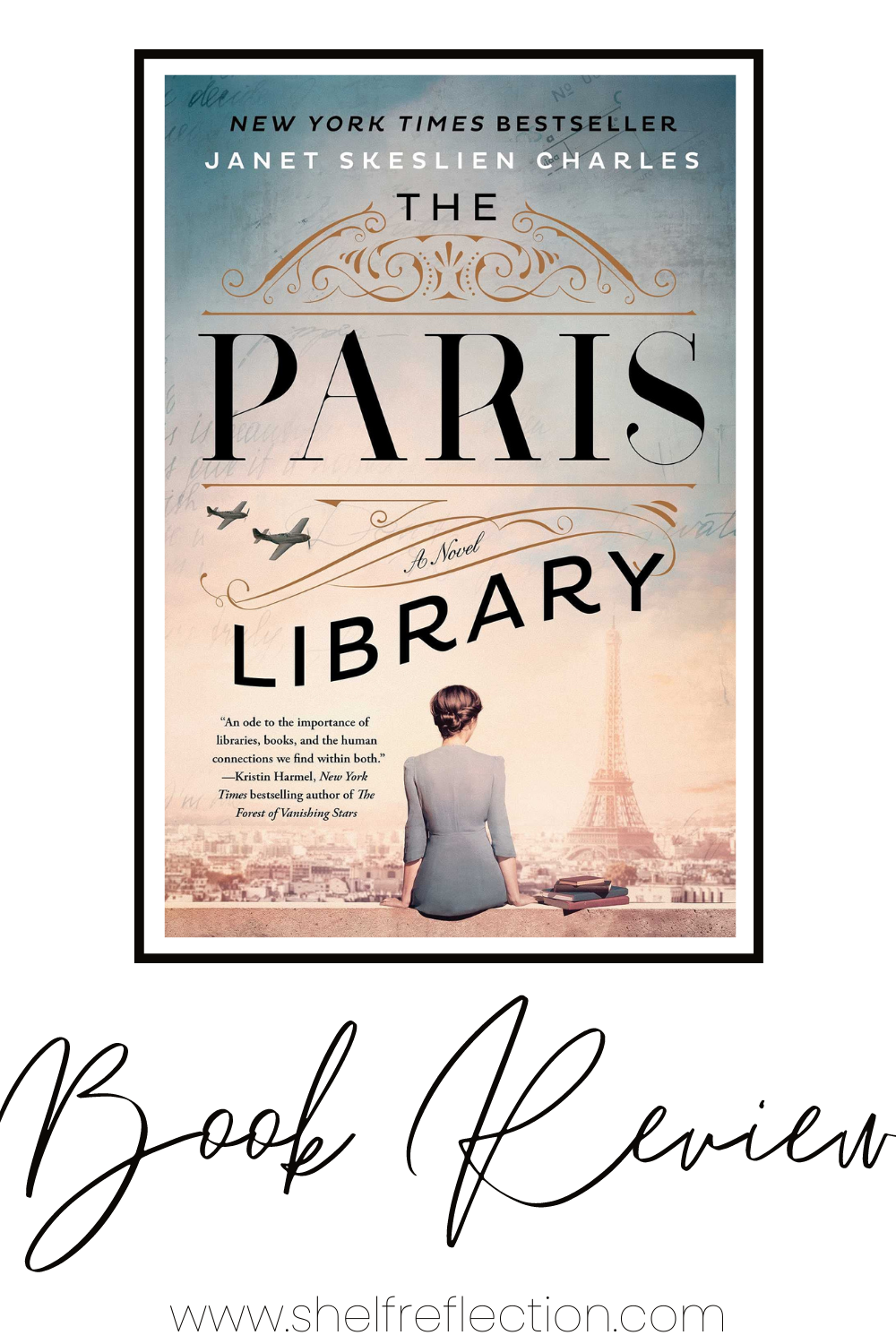 The Paris Library Book Review Pin