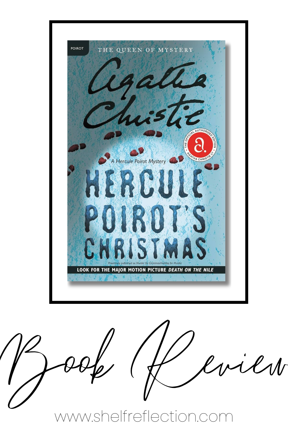 Hercule Poirot's Christmas Book Reivew Pin