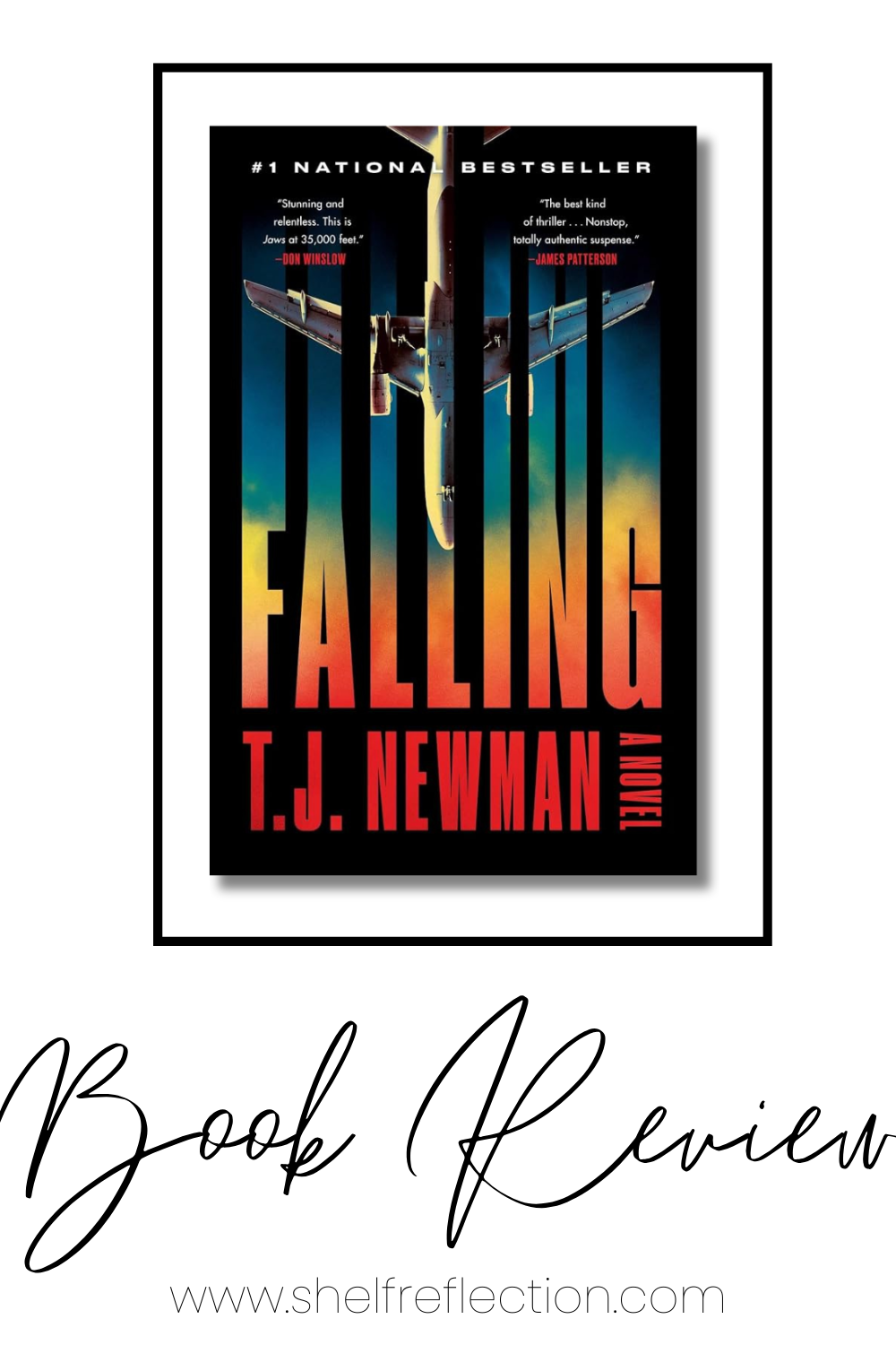 Falling Book Review Pin
