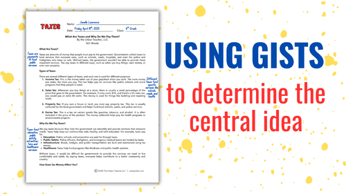 What is the Gist? How to Use Gists to Identify the Central Idea of a ...