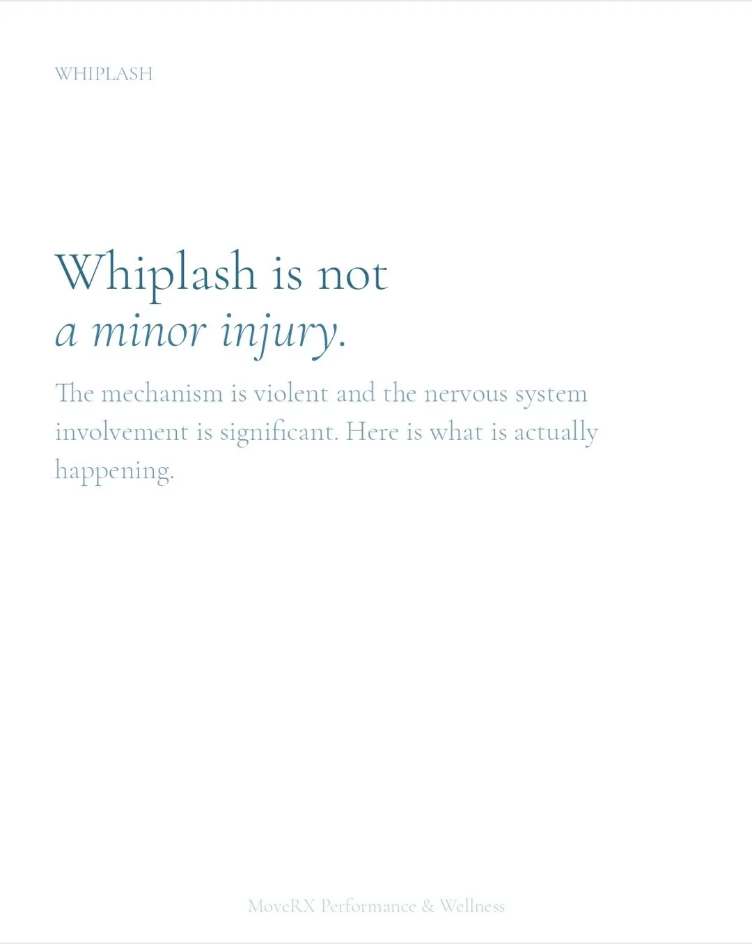 Whiplash isn&rsquo;t something you have to white knuckle your way through. It is an intense injury that can cause significant disturbance to individuals, including dizziness, visual issues and cognitive fog. Unfortunately, most individuals aren&rsquo