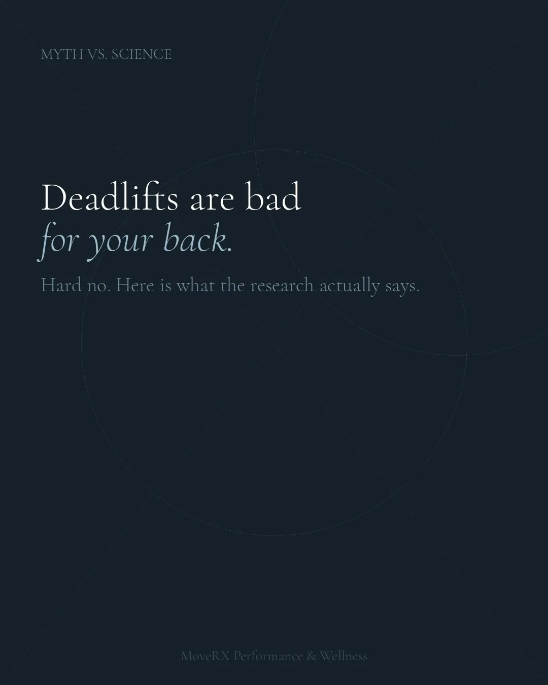 Hard NO. 

The Deadlift is one of the most researched movements in rehabilitation and it is used therapeutically for chronic low back pain, not just in the gym. The spine is built to load. What it is not built for is chronic avoidance, deconditioning