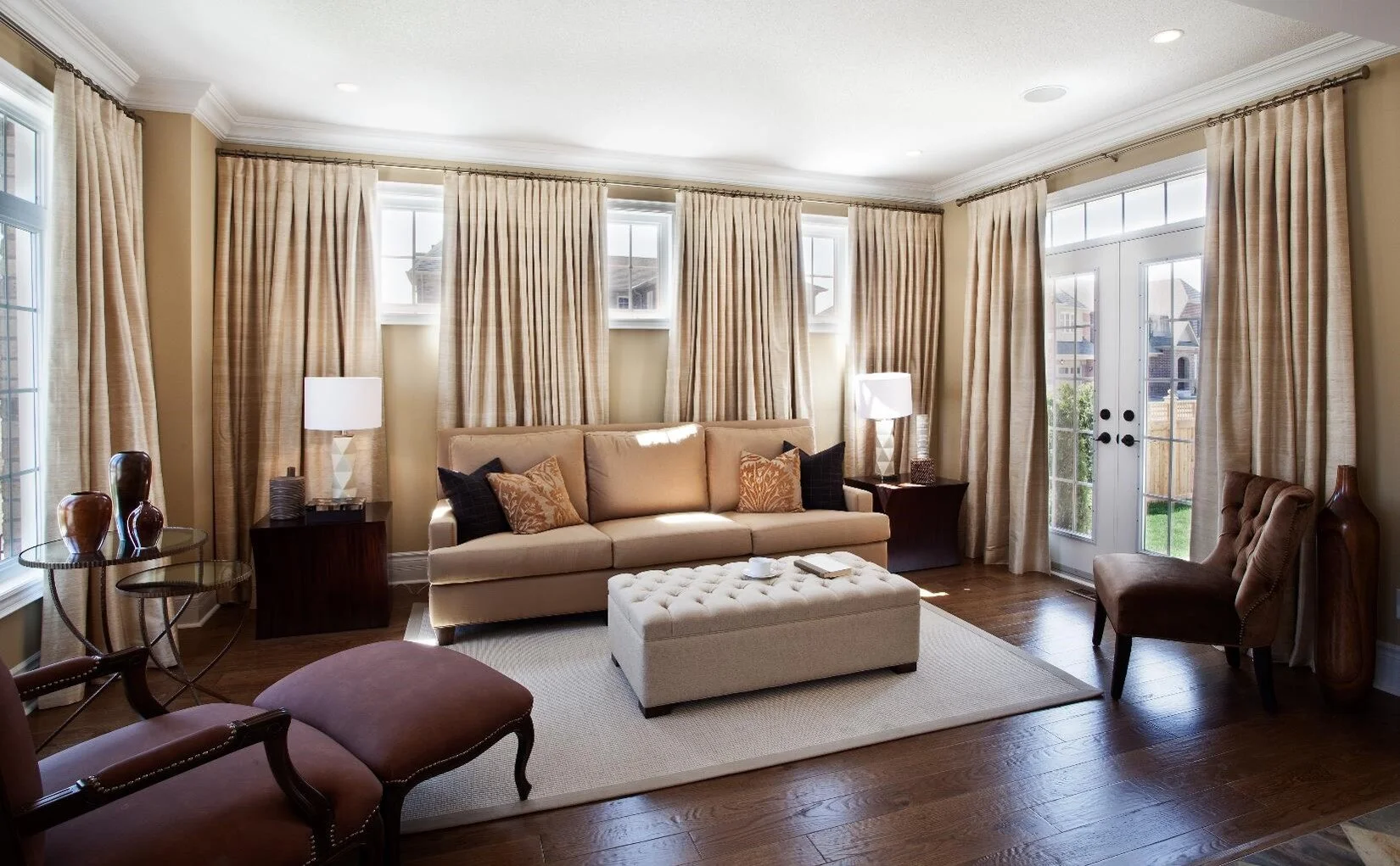 Blockout curtain for lounge room