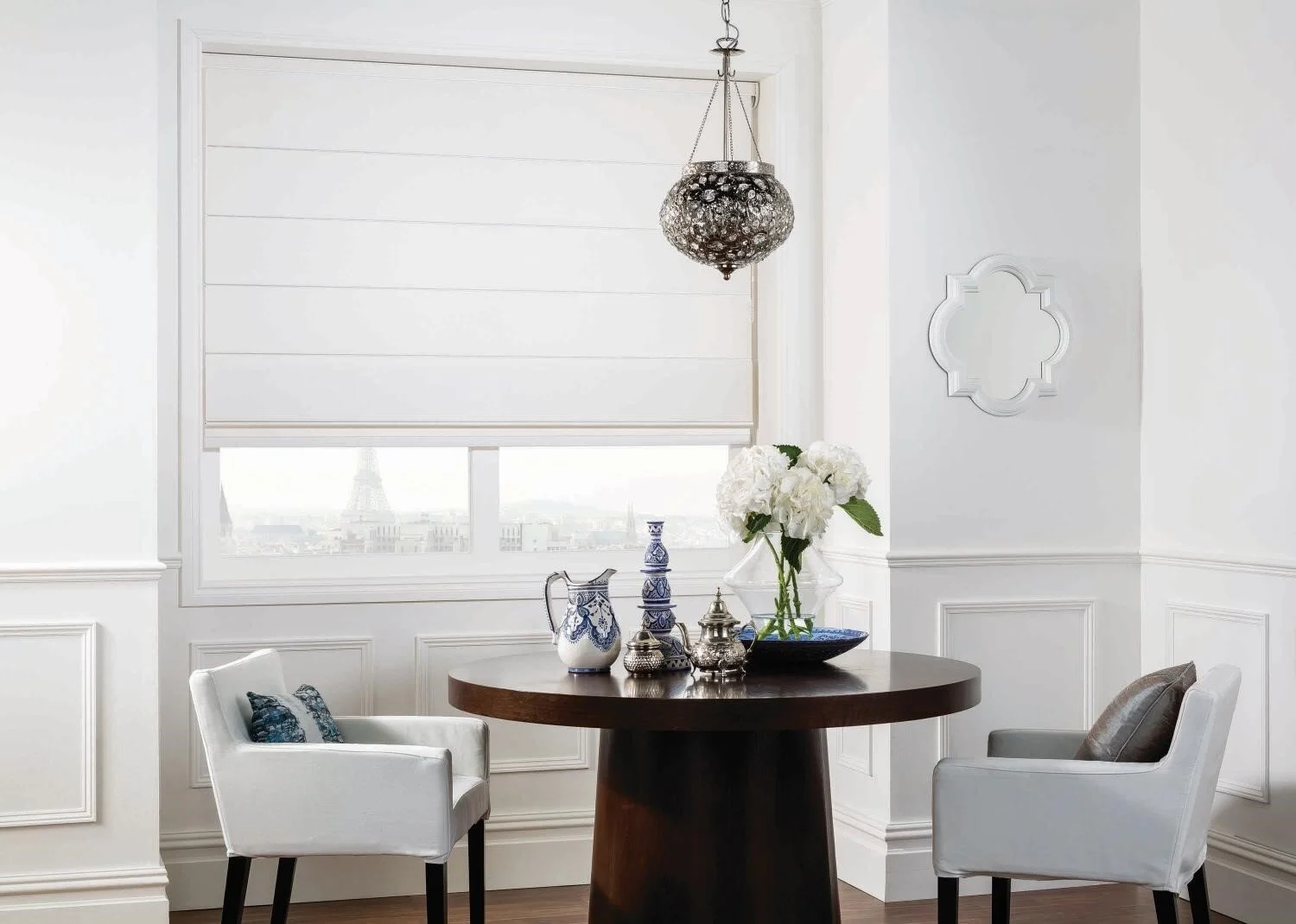 Roman Blind - blockout half open