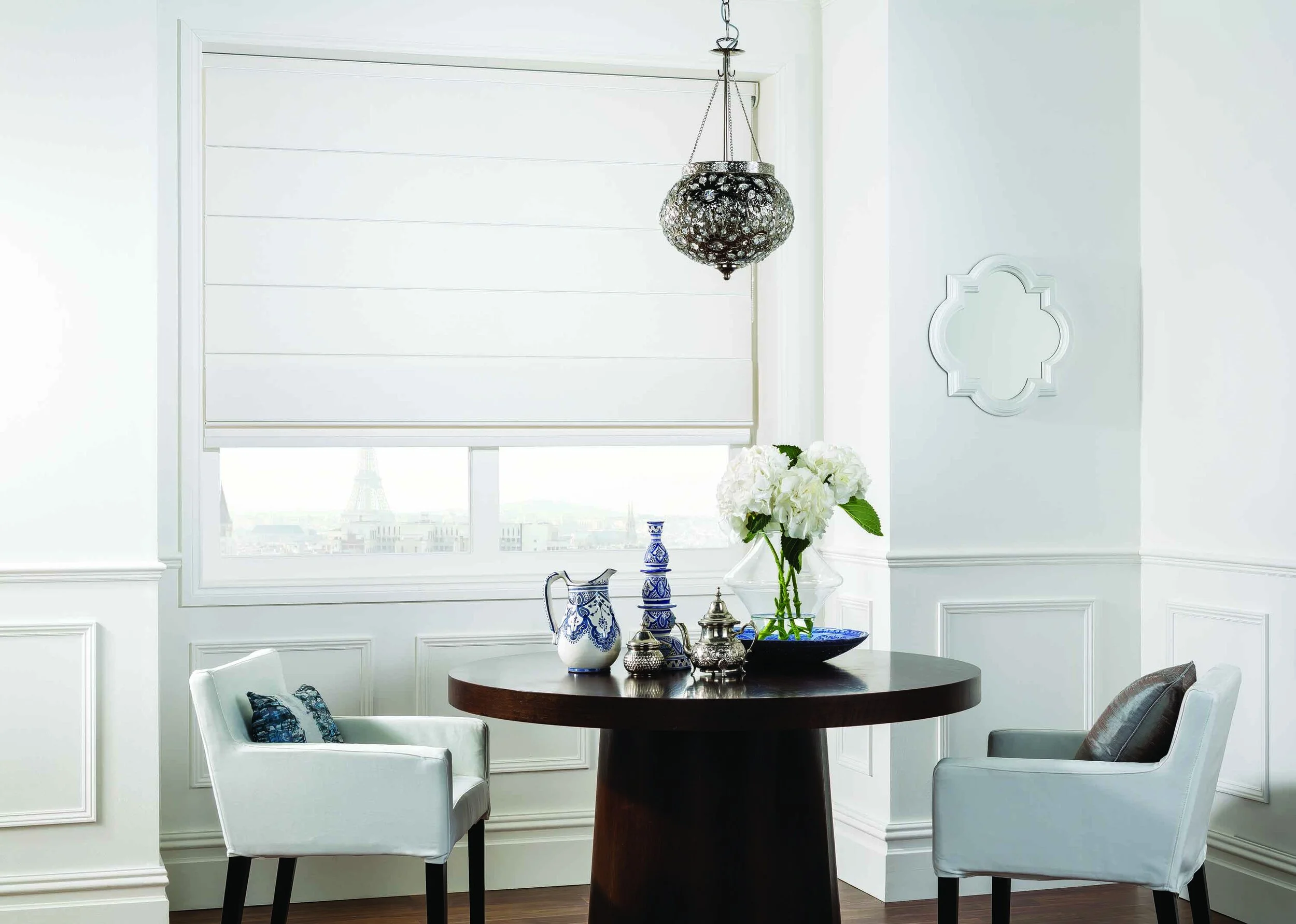 Roman Blind - blockout half open