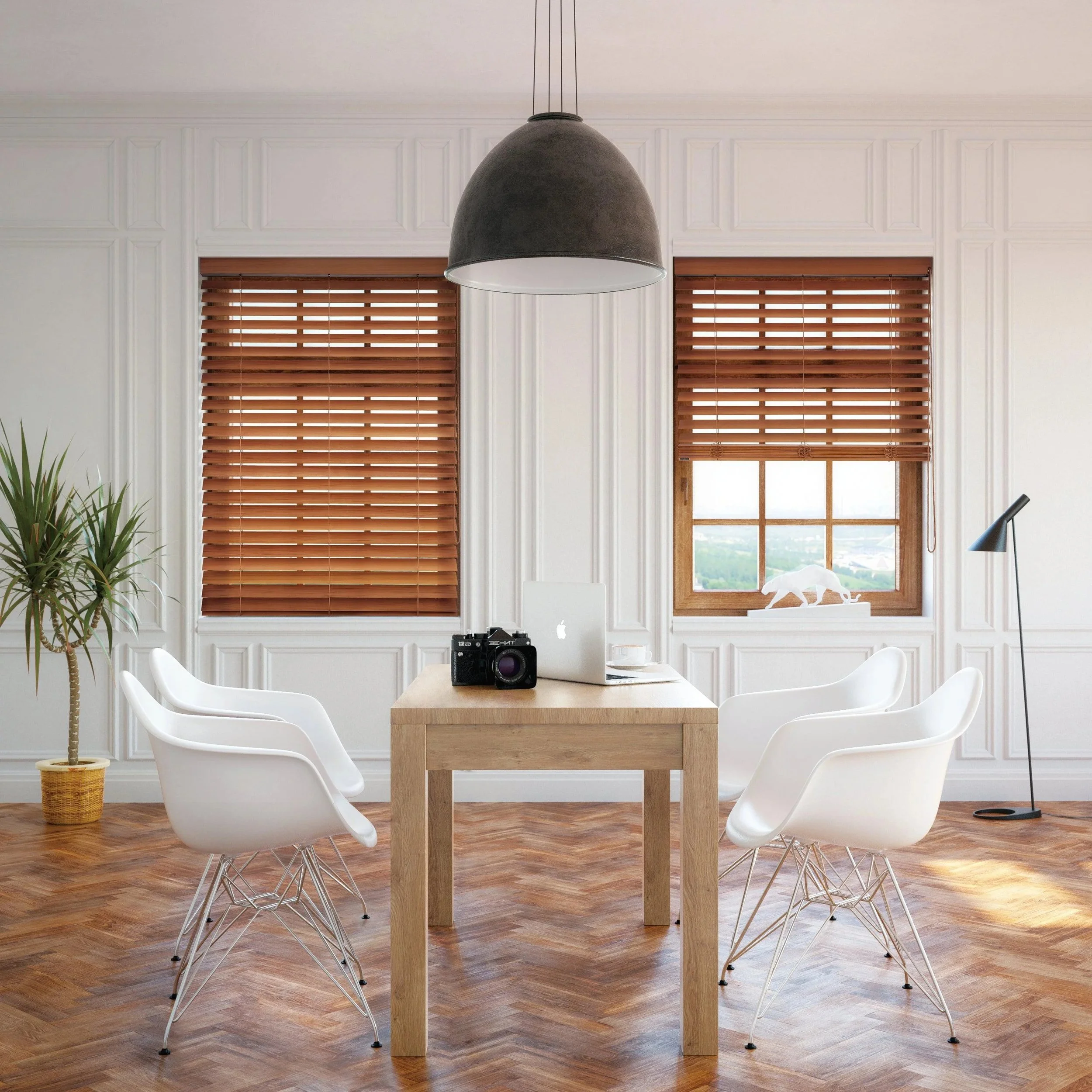 Norman Smart Privacy Wood blind