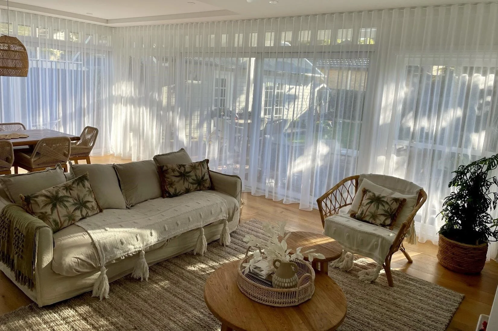 	
Sheer Curtains in Lounge Room Hornsby