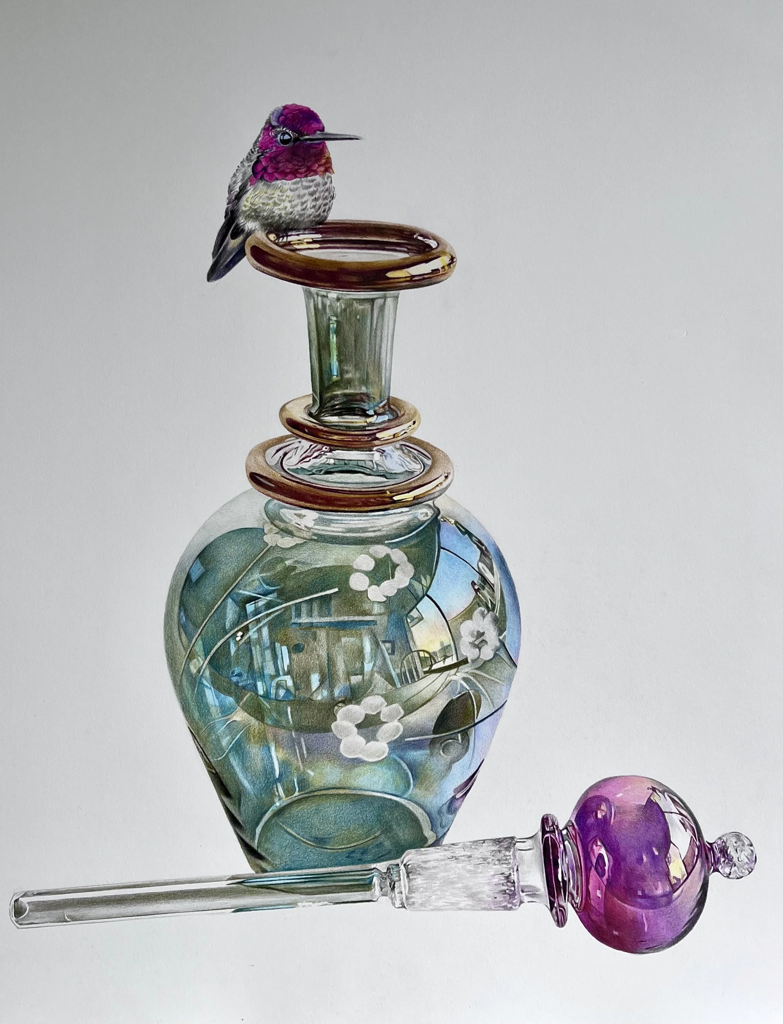   Reflections   Colored Pencil  22" x 26"    SOLD