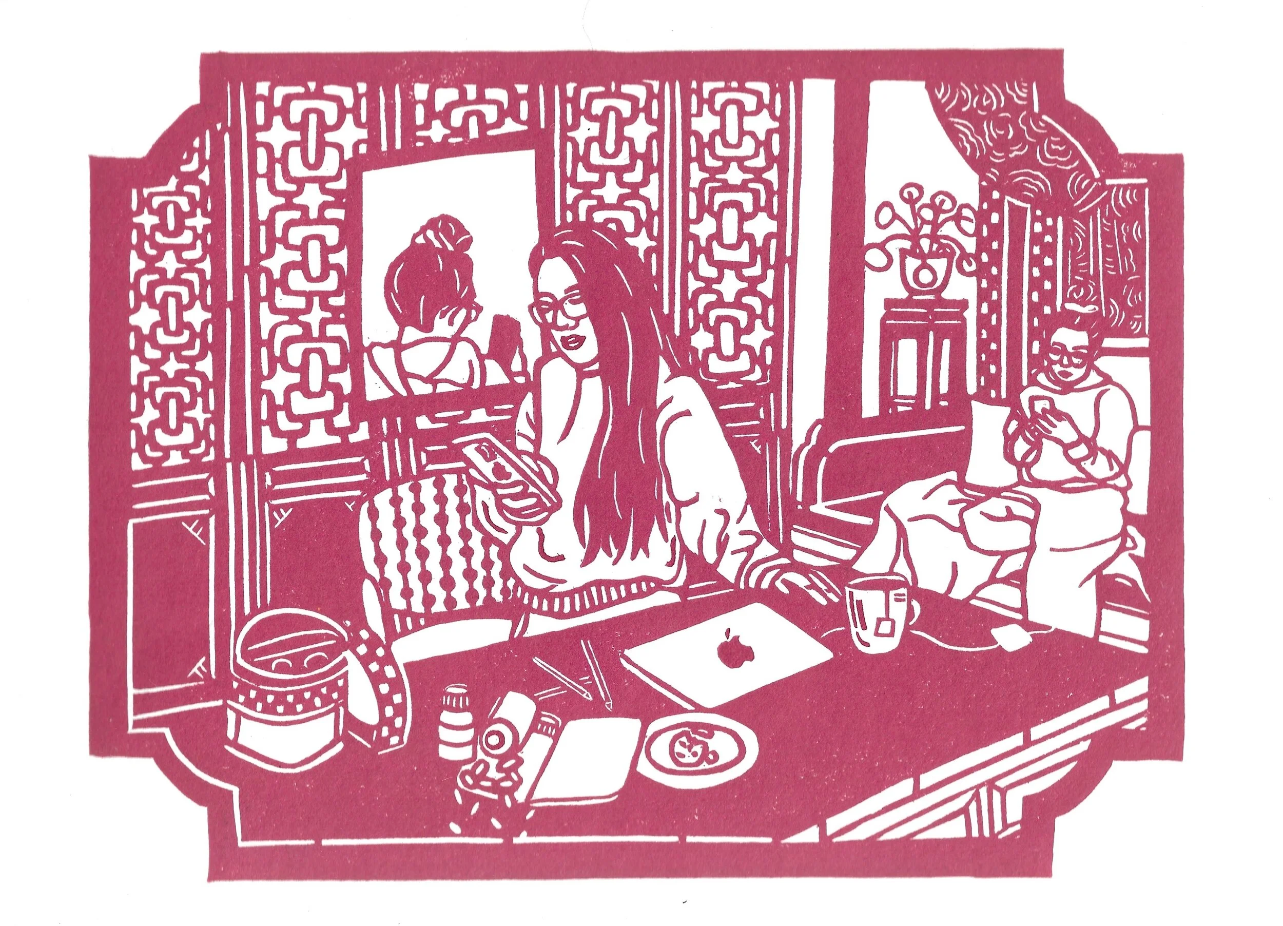 doomscrollin in the studio.jpg