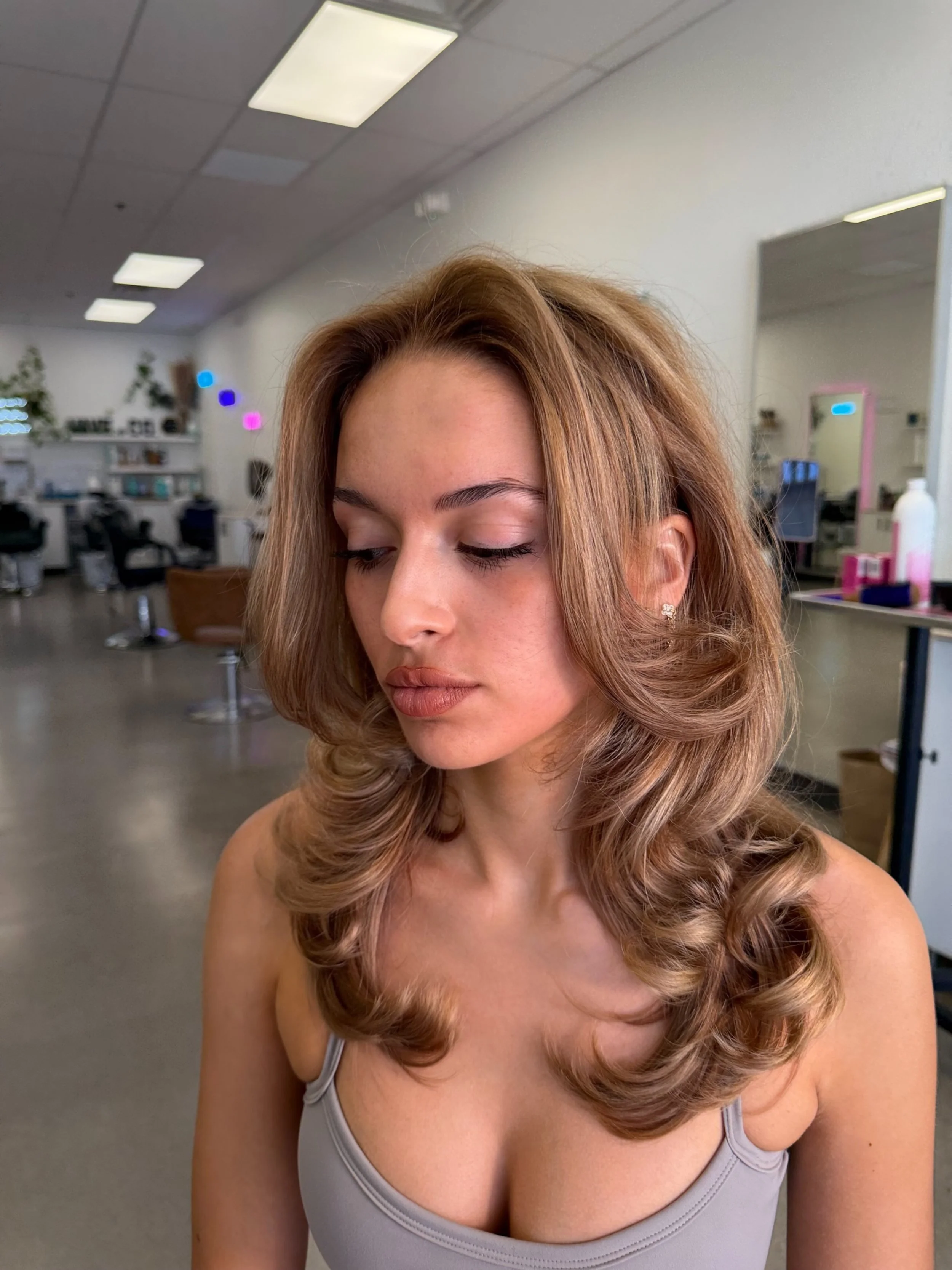 honey blonde highlights