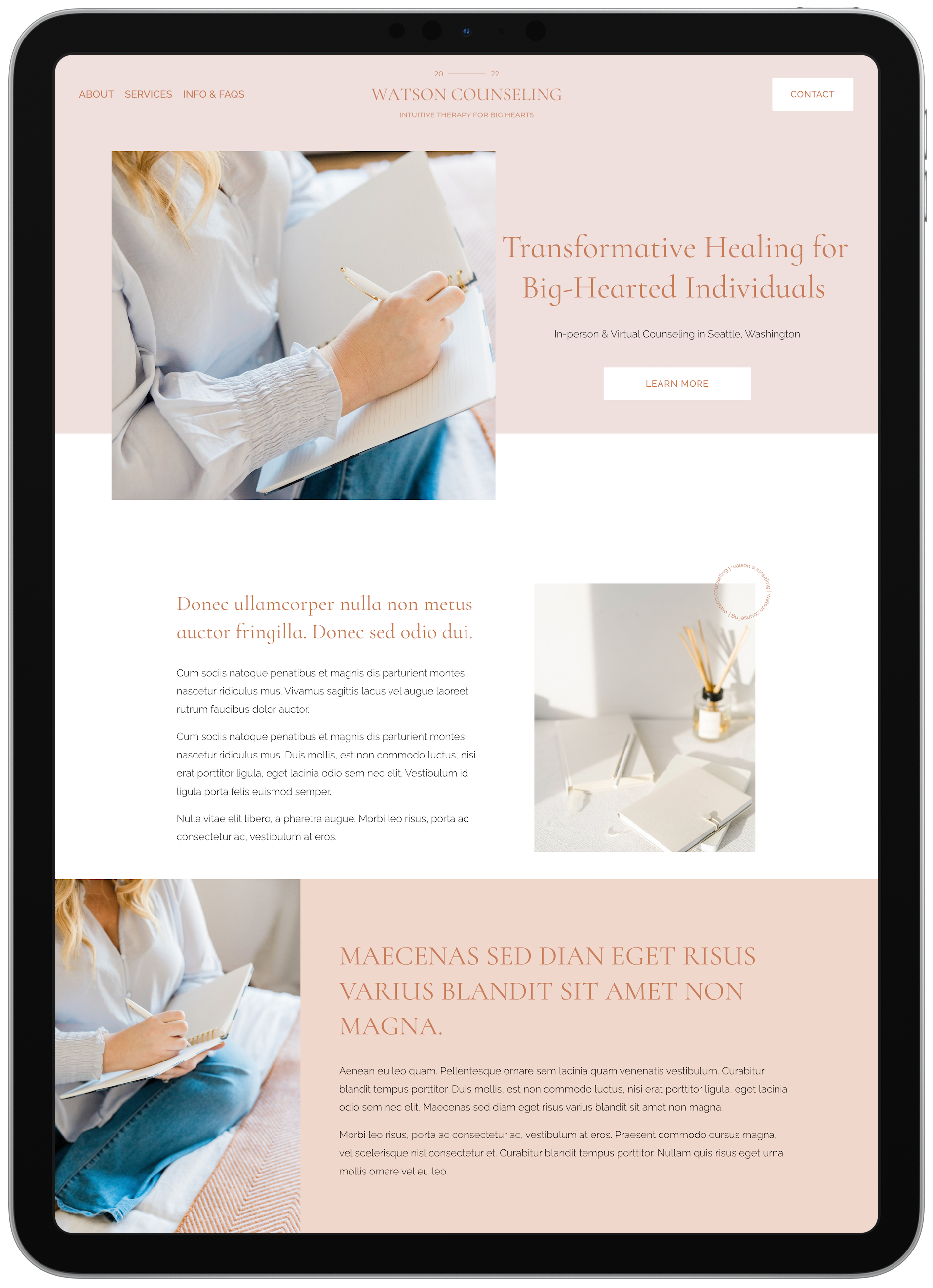 Watson Squarespace 7.1 Template View Demo