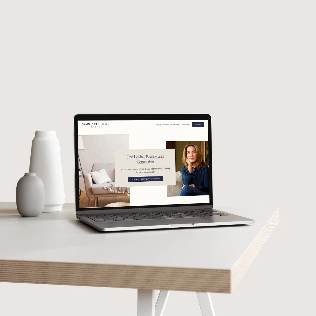 When Margaret came to me, she had one clear goal: a website that felt clean, modern, and elevated&mdash;a true reflection of her practice and expertise. She knew her website needed to make a statement, not just sit pretty on the internet.

Through ou