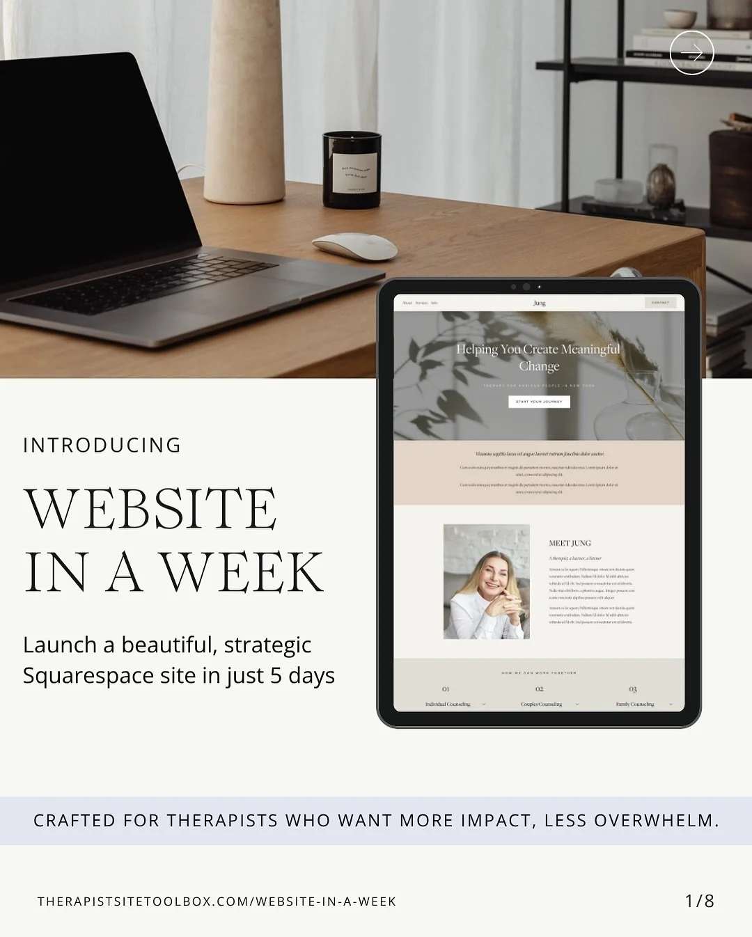 Website in a Week is here! 🎉⁣⁣⁣
⁣⁣⁣
If your website has been sitting half-finished (or still stuck in the &ldquo;one day&rdquo; pile), this is your chance to launch something beautiful, with support every step of the way.⁣⁣⁣
⁣⁣⁣
Here&rsquo;s what&rs