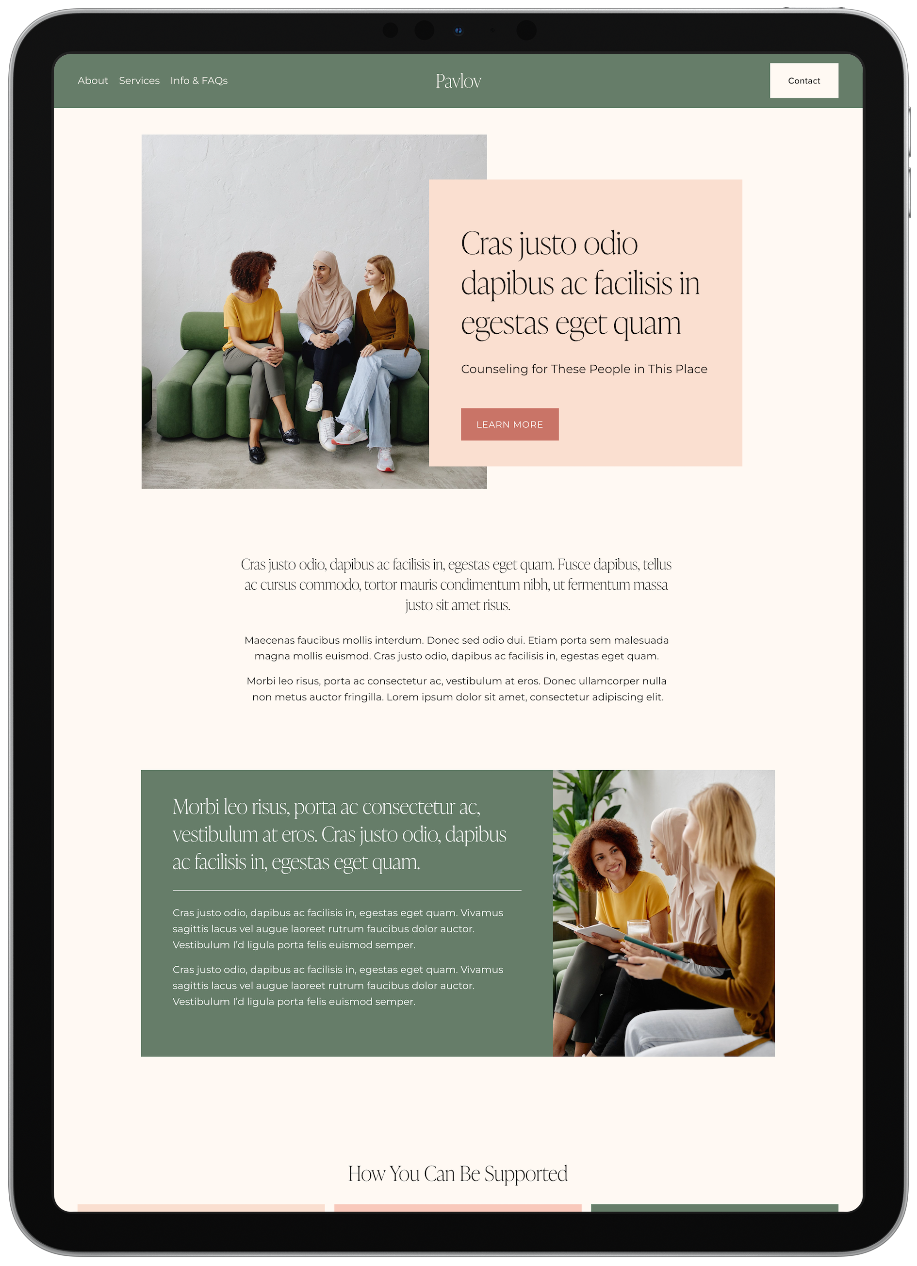 Pavlov Squarespace 7.1 Template View Demo