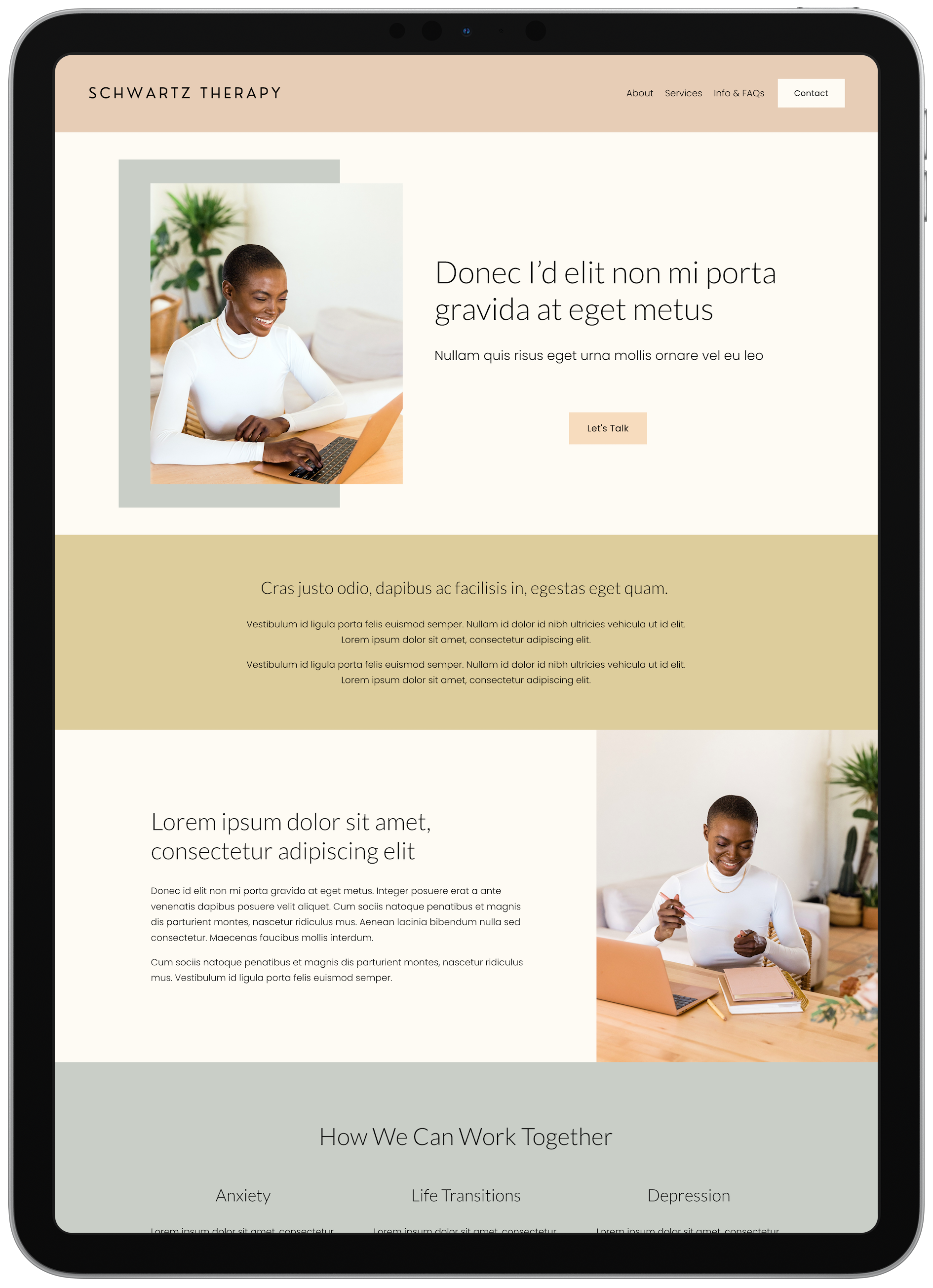 Schwartz Squarespace 7.1 Template View Demo