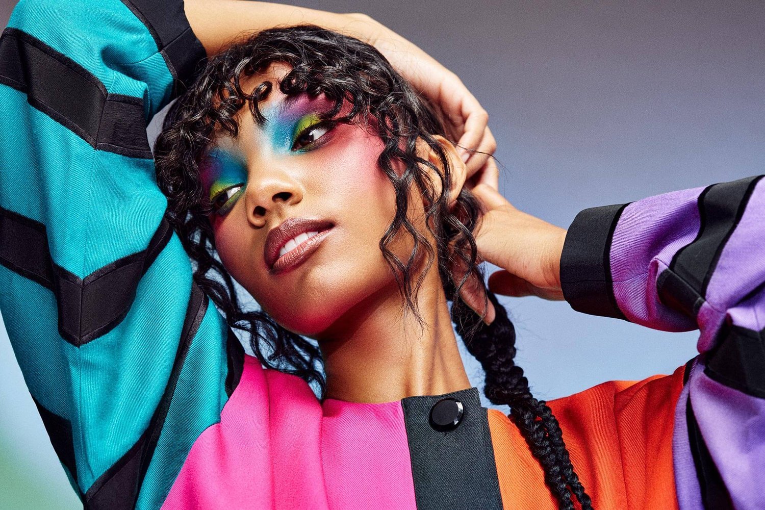 Vibrant Beauty: A Colorful Makeup & Fashion Photoshoot