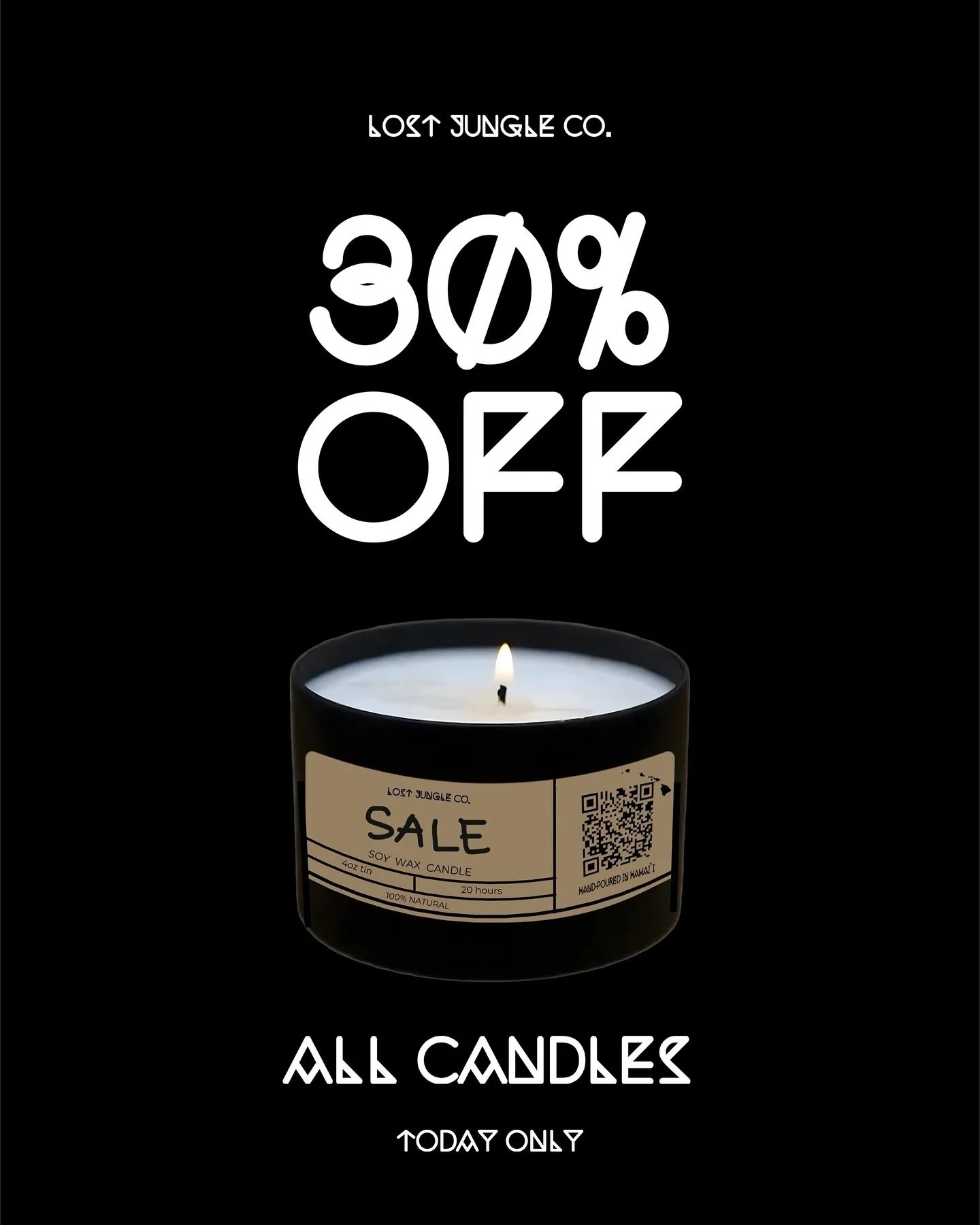 🕯️🌿 Sunday Special at Maku‘u Farmers Market! Enjoy 30% off all candles today at the Maku‘u Farmers Market! Come find us and light up your space with our handcrafted soy wax candles. See you there! 🕯️🌺 #LostJungleCo #MakuuFarmersMarket