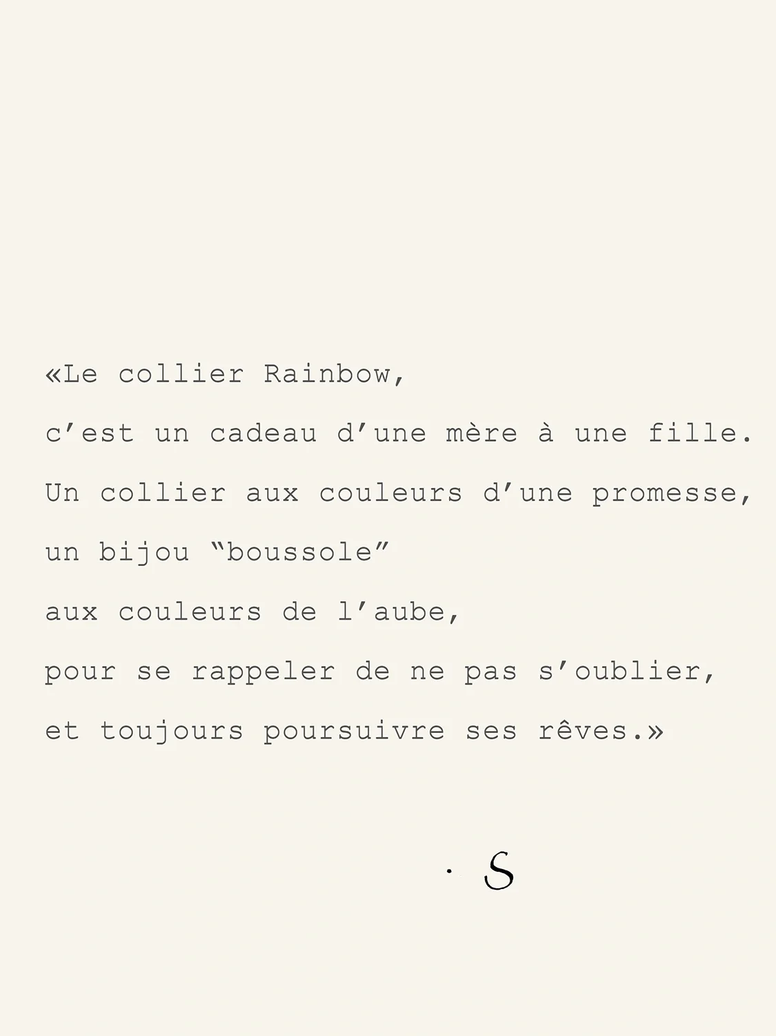 COLLIER RAINBOW