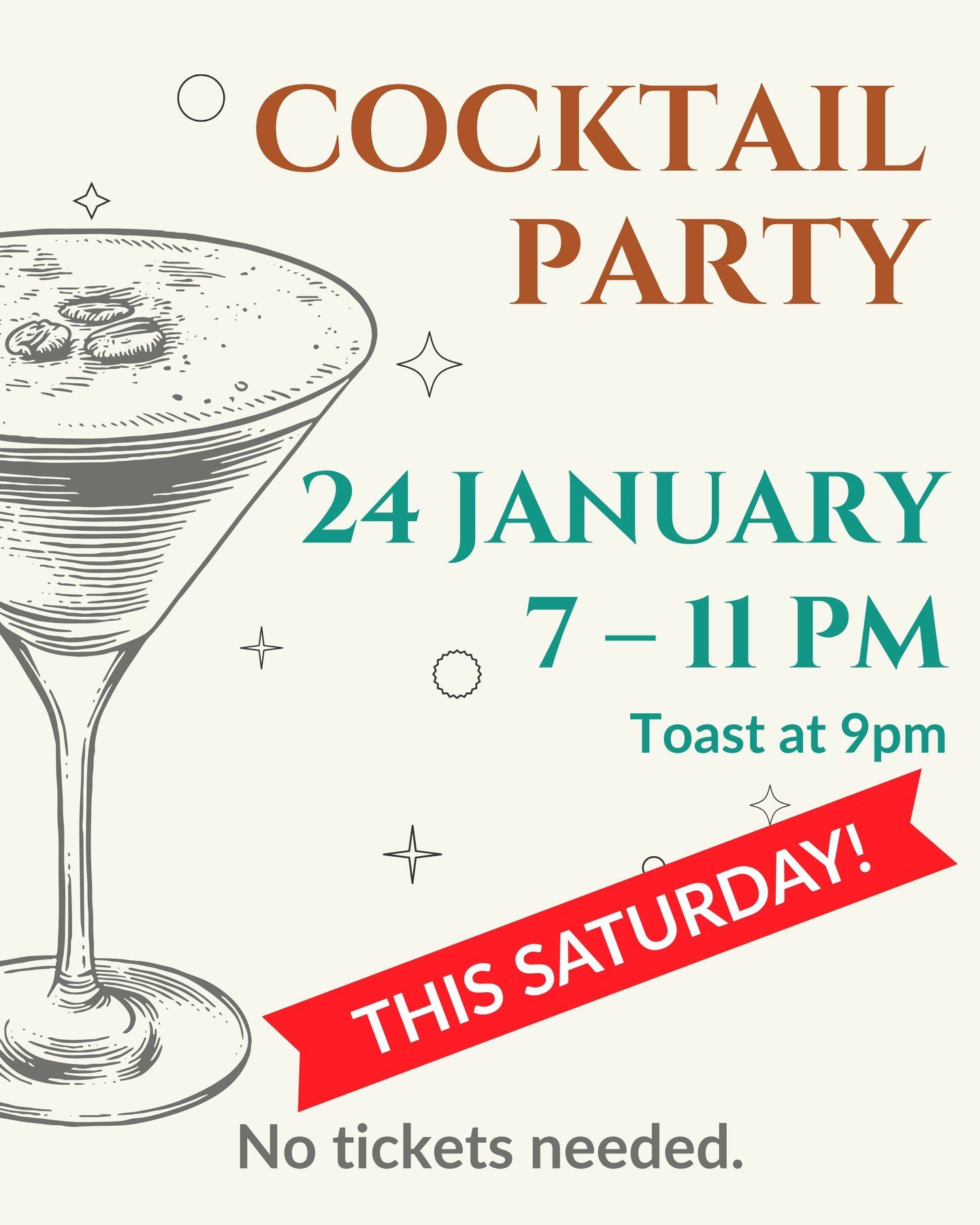 This Saturday! 🍸 🍹 
7&ndash;11pm

Let&rsquo;s celebrate together! 🥂 🎉 
After 9 incredible years, we want to honour what FLR has meant to so many of us - and to share some hopeful news about FLTR&rsquo;s future.
 
No tickets needed.